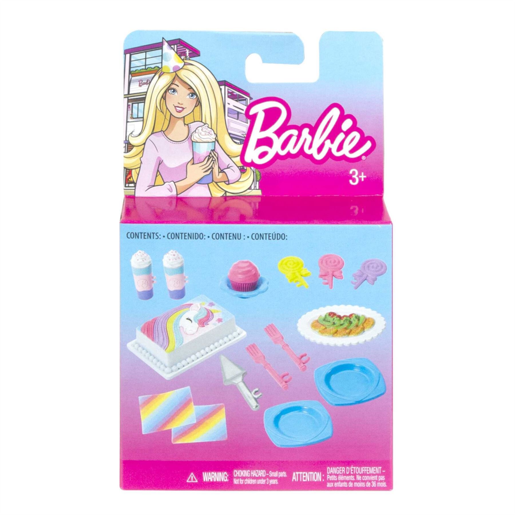 Barbie Unicorn Party Accessories Set With 15 Storytelling Toy Pieces HJV30 Barbie Imagination Pack Barbie