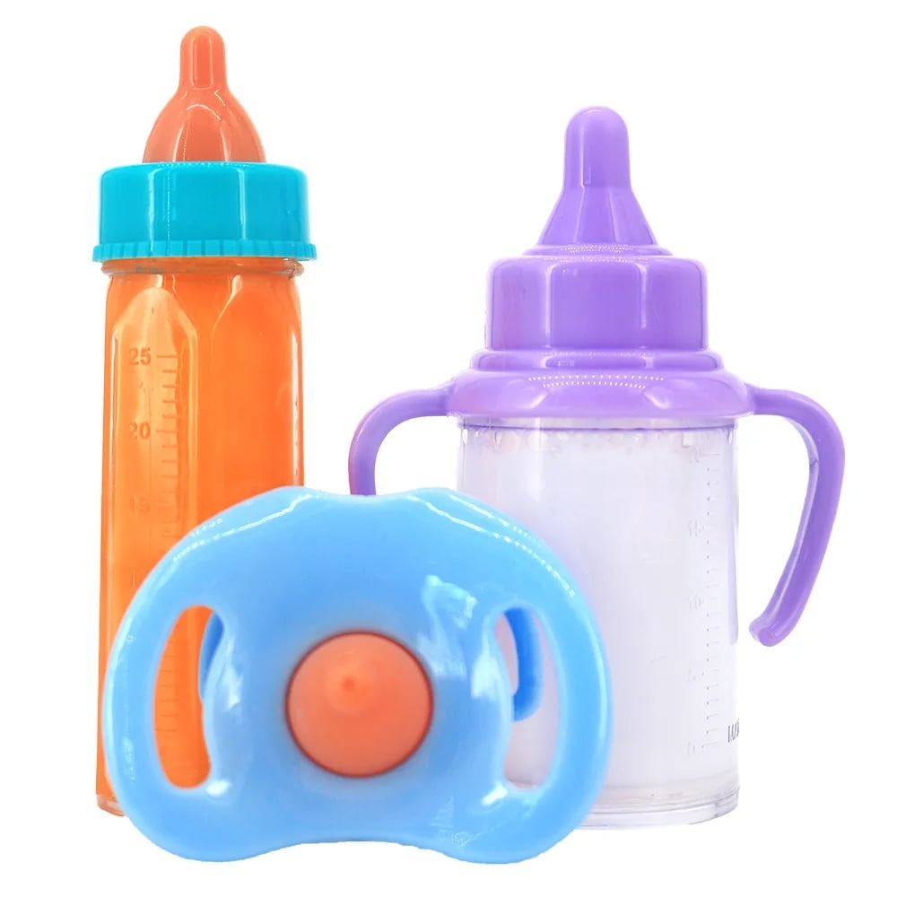 Blchuang Magic Juice and Milk Nursing Bottle with Pacifier for Baby Doll Accessories Blchuang