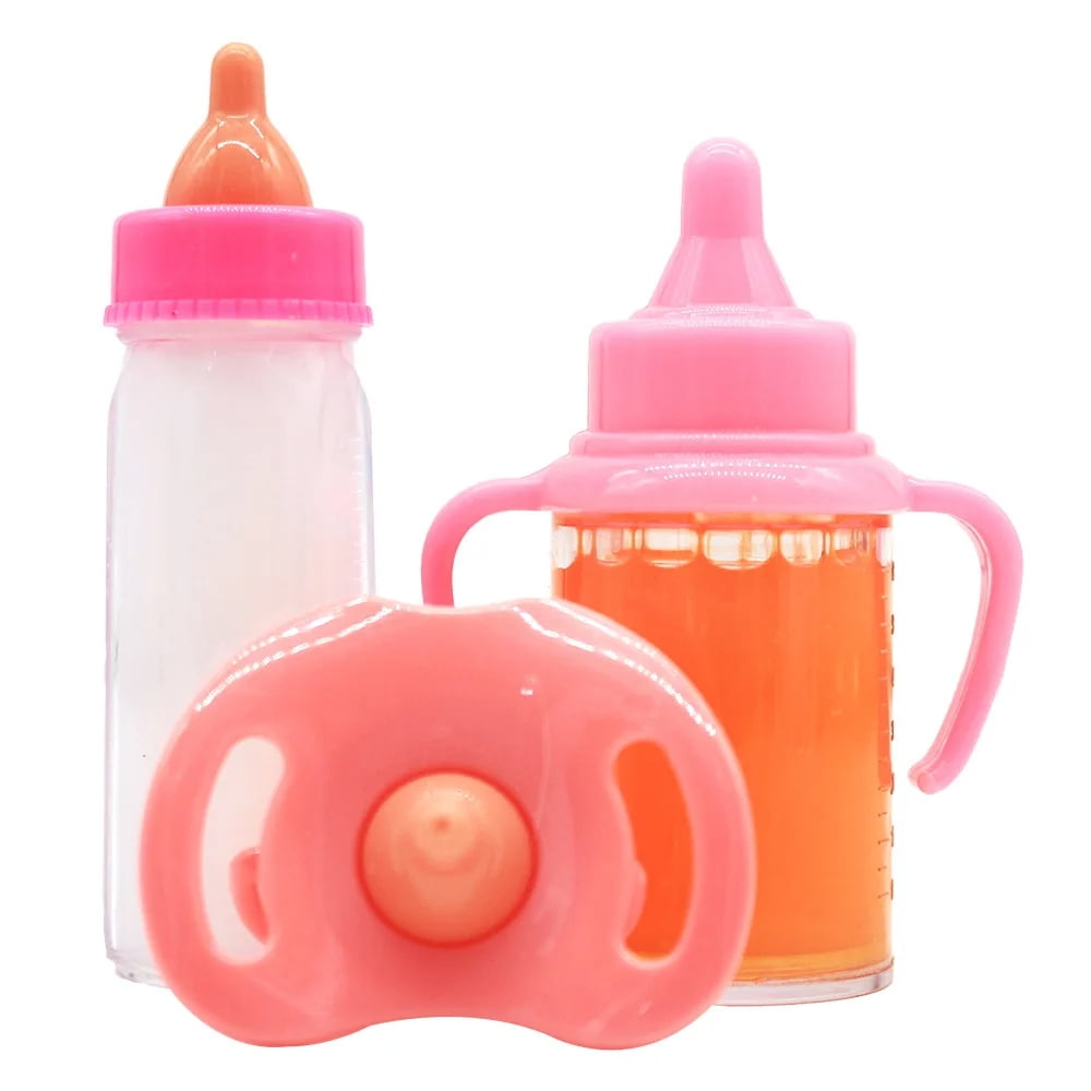 Blchuang Magic Juice and Milk Nursing Bottle with Pacifier for Baby Doll Accessories Blchuang