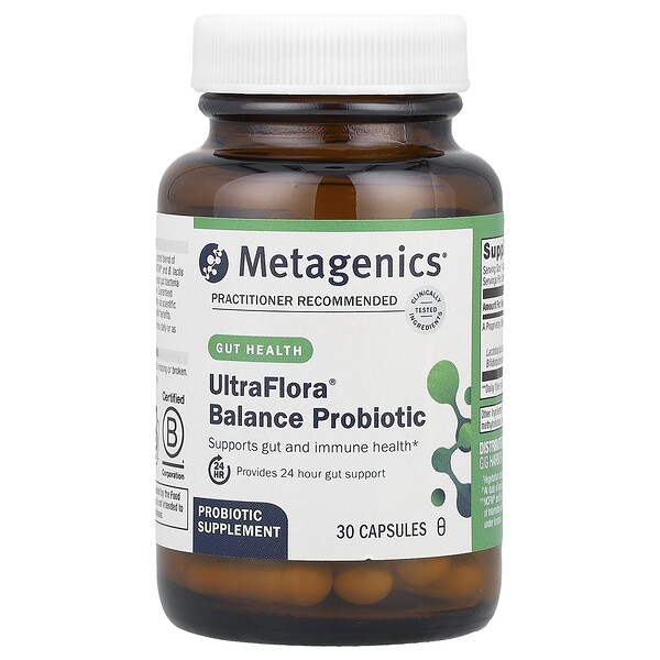 UltraFlora® Balance Probiotic, 30 Capsules Metagenics