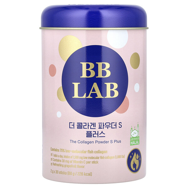 The Collagen Powder S Plus, 30 Sticks, 2 g Each BB Lab