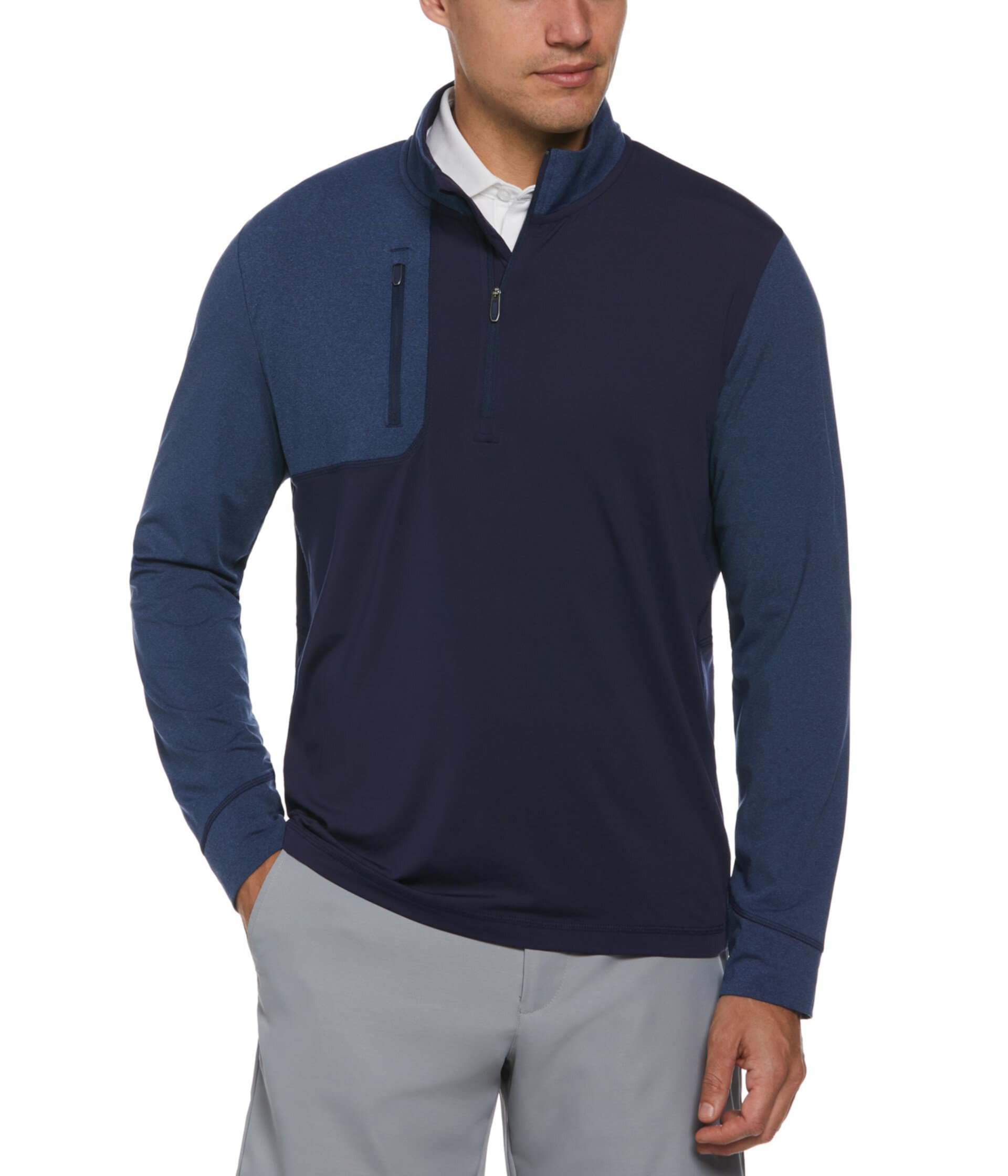 Мужская Спортивная Одежда Callaway Aquapel Mixed Media 1/4 Zip Pullover Callaway