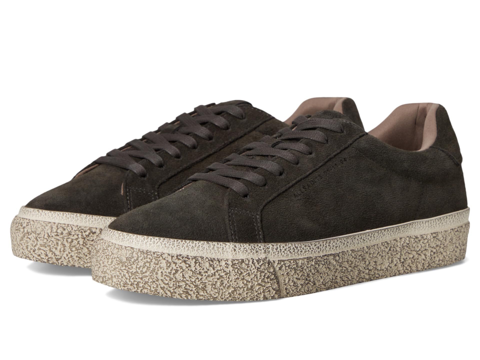 Кроссовки из замши с переработанными материалами AllSaints Klop Suede Low Top, 20% AllSaints