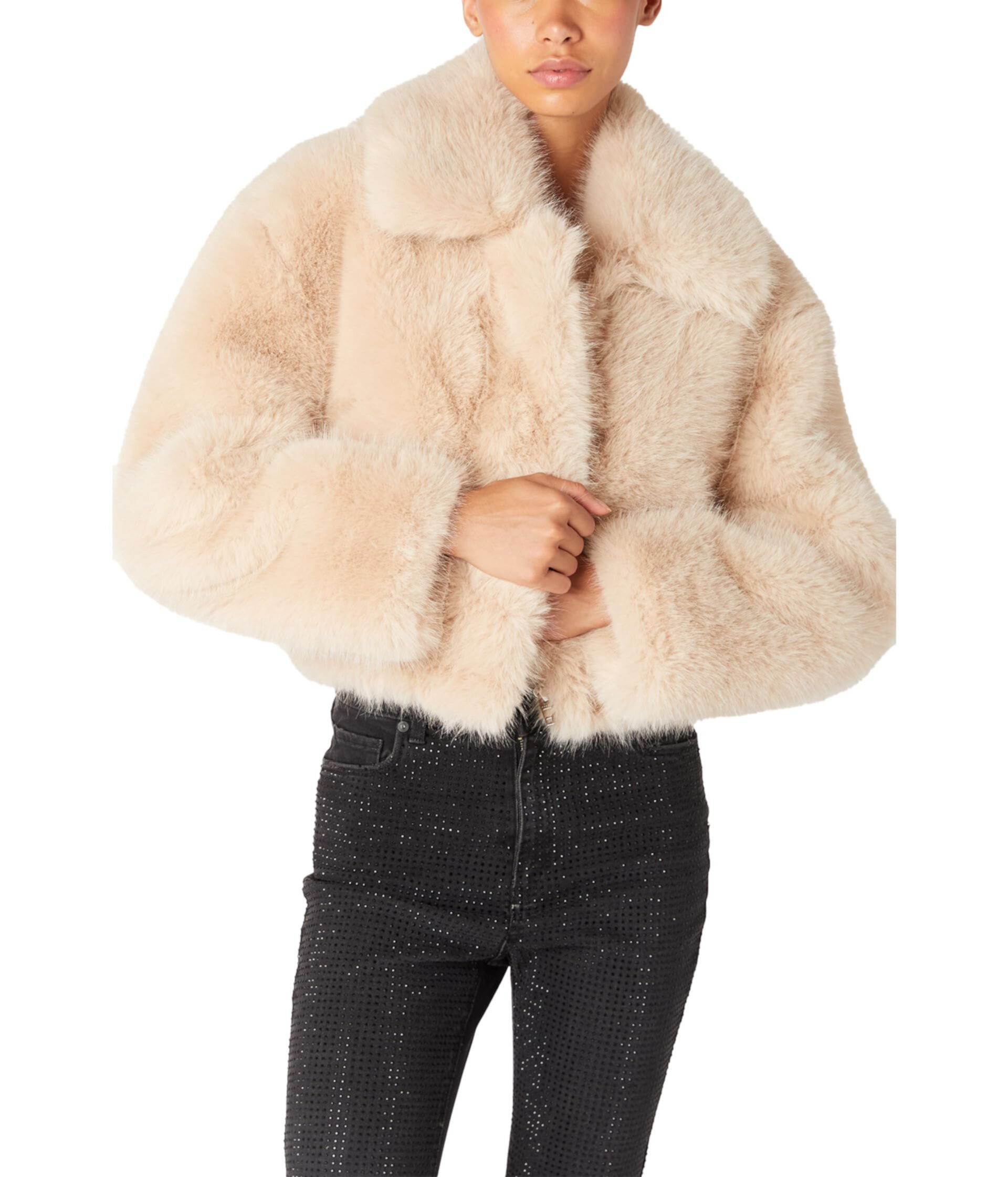 Женская Повседневная куртка Blank NYC Faux Fur Bomber Blank NYC