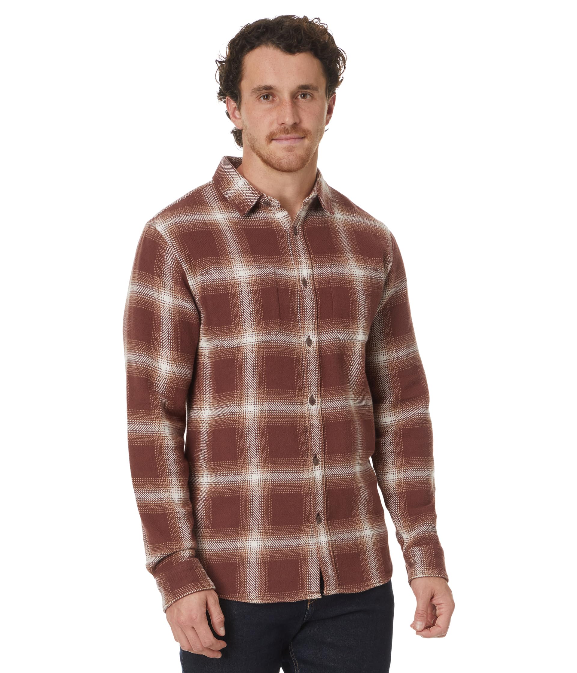 Мужская Повседневная рубашка Quiksilver DNA Long Sleeve Flannel Quiksilver