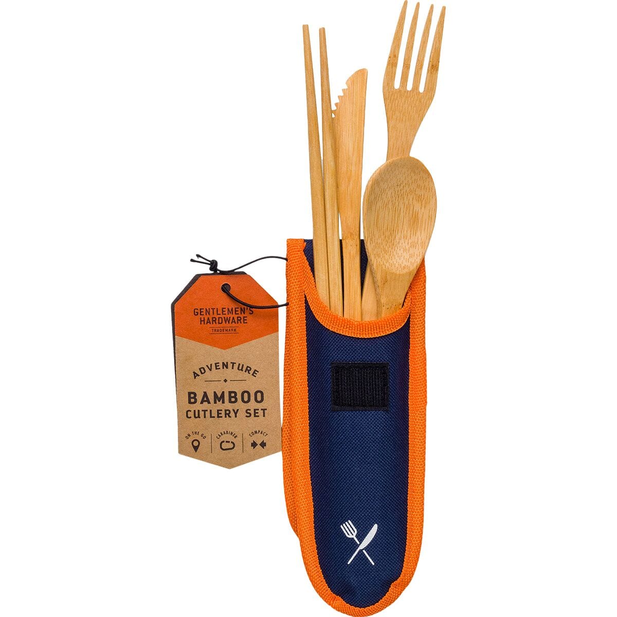 Travel Bamboo Cutlery Set Gentlemen's Hardware