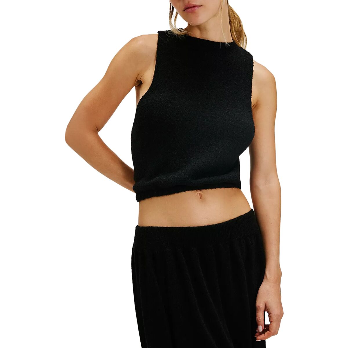 Warm Fluff Crop Top Free People