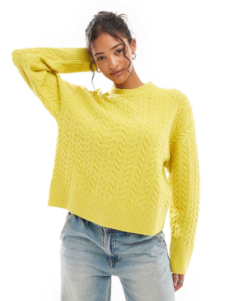 Женский Свитер Bershka Cable Knit Bershka