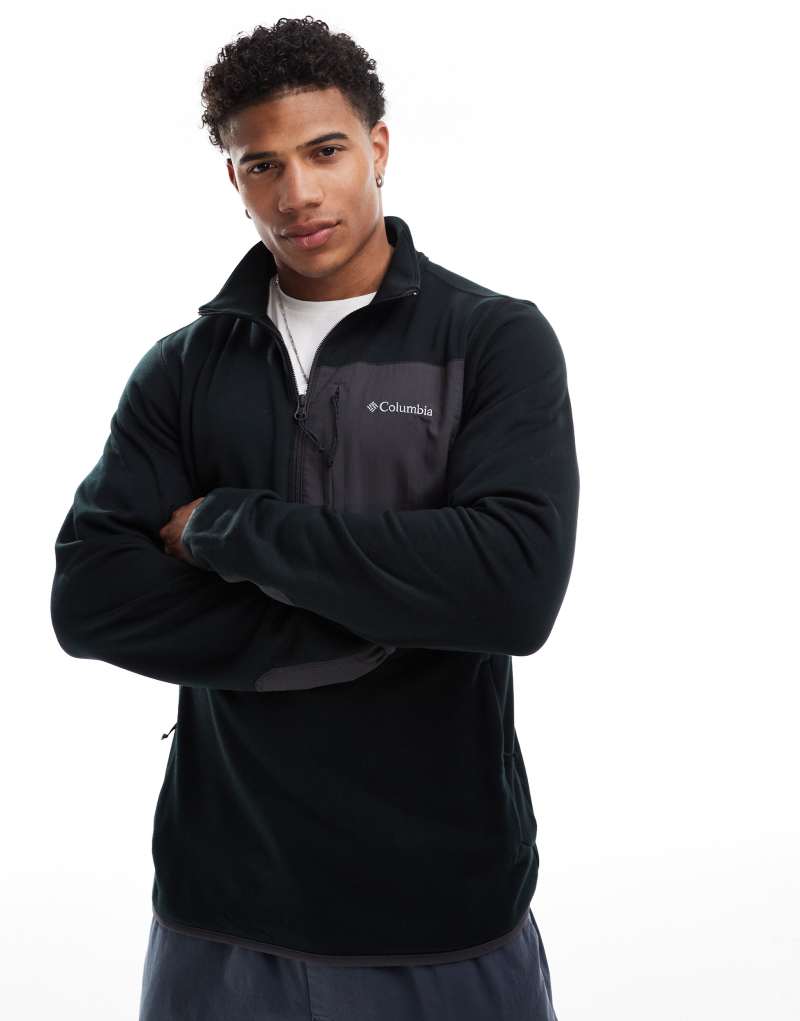 Мужская Толстовка Columbia Hike half zip fleece черного цвета Columbia