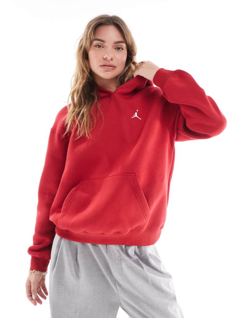 Худи Nike Air Jordan Brooklyn из мягкого fleece с капюшоном, красный Nike