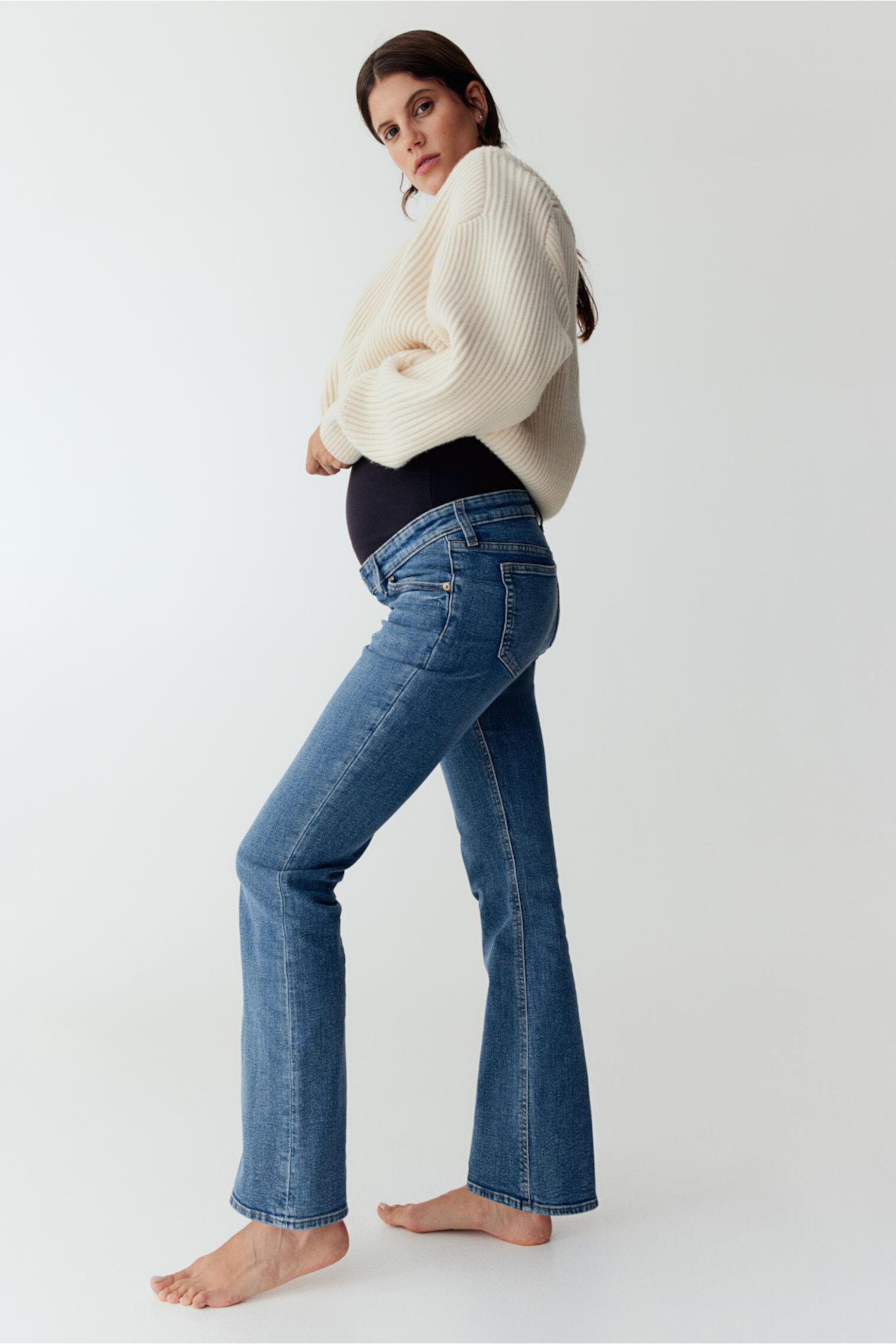 MAMA Slim Flared Jeans H&M