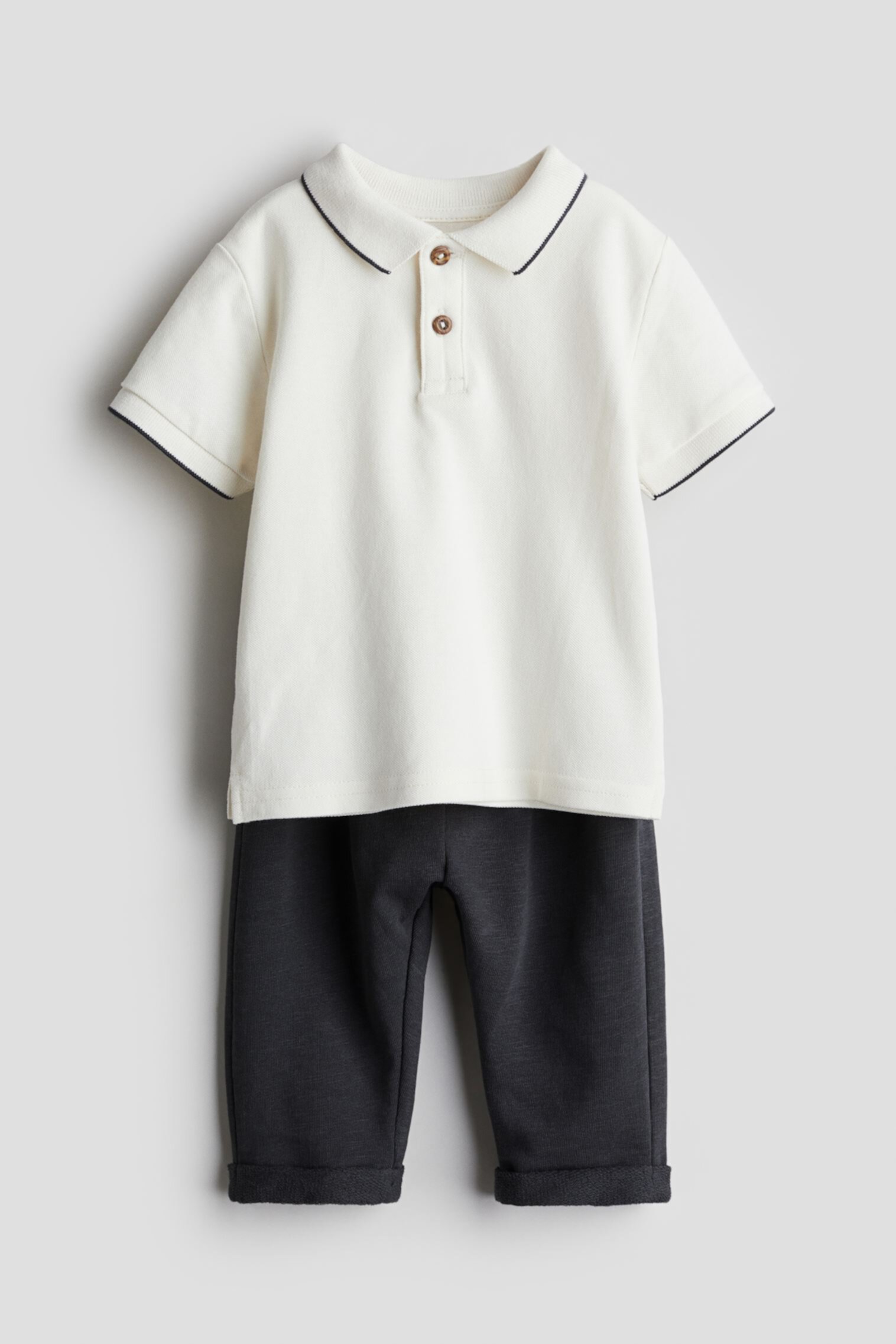 2-piece Polo Shirt and Pants Set H&M