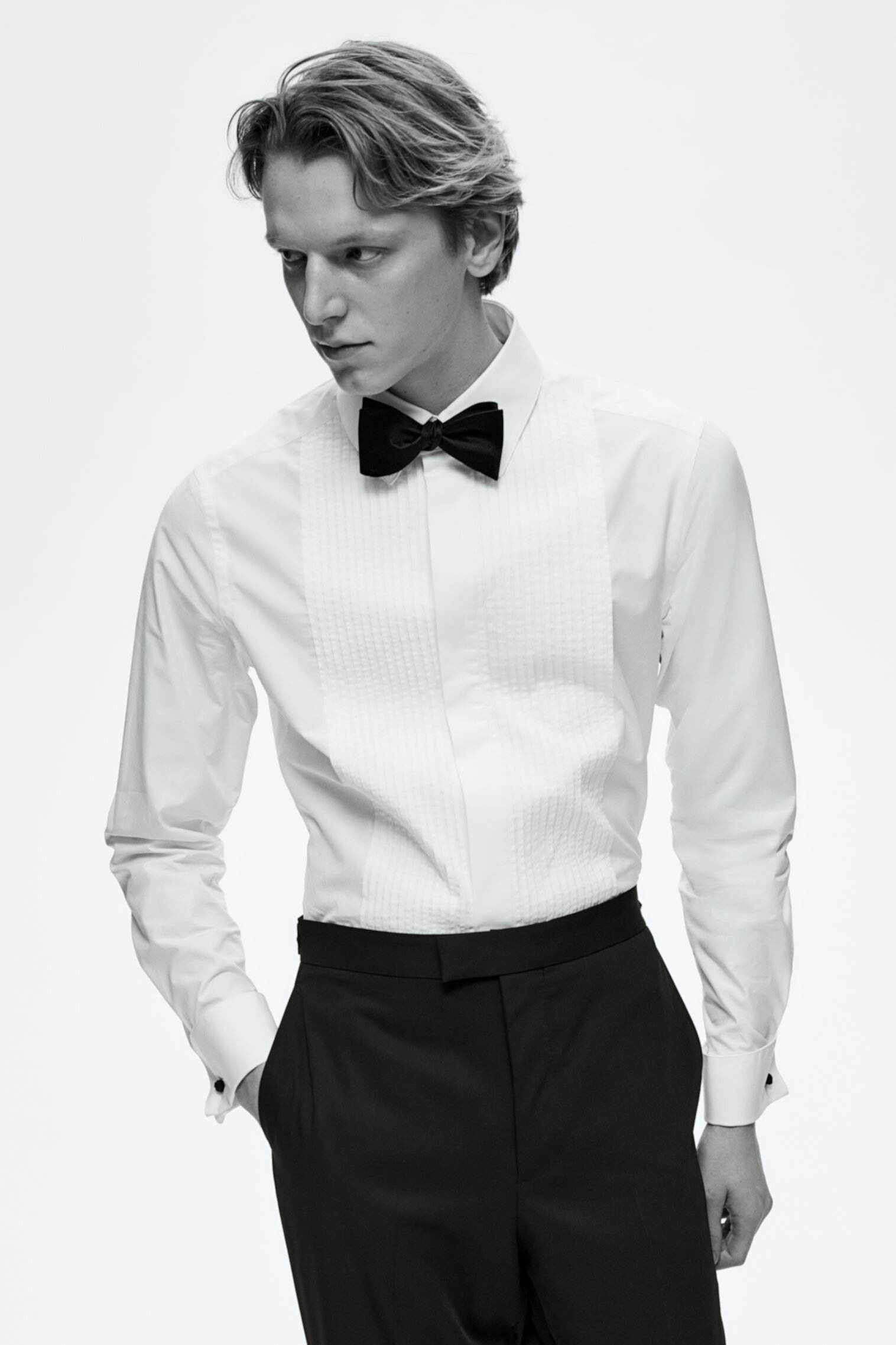 Мужская Классическая рубашка H&M Slim Fit Tuxedo H&M