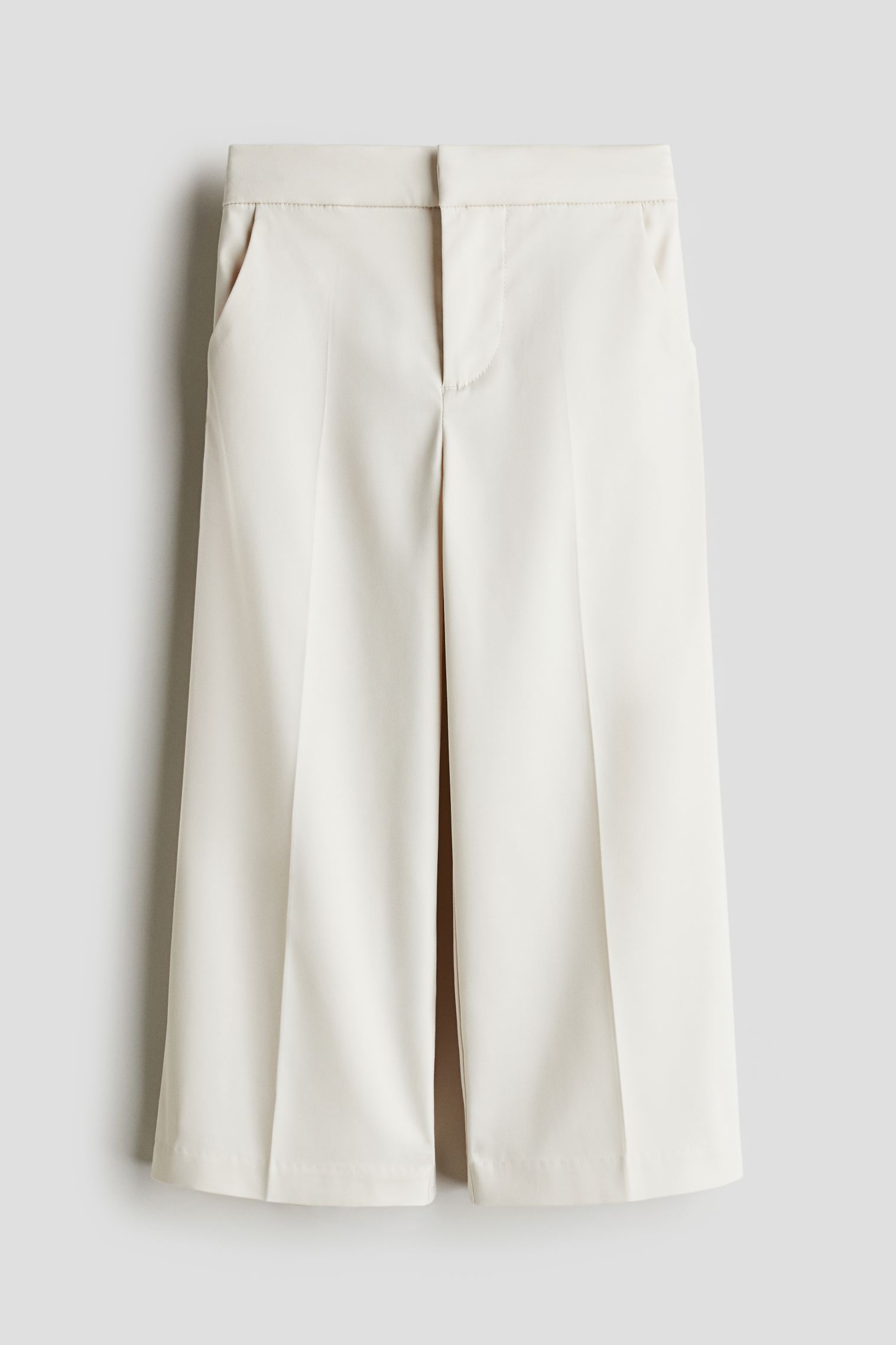 Wide-Leg Twill Pants H&M