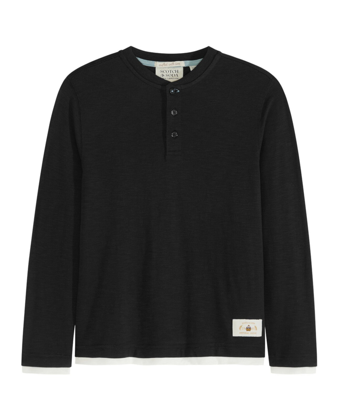  Футболка Scotch & Soda Big Boys Slub Jersey Henley Scotch & Soda