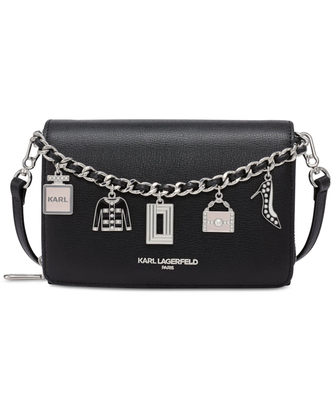 Lourdes Mini Leather Crossbody Karl Lagerfeld Paris