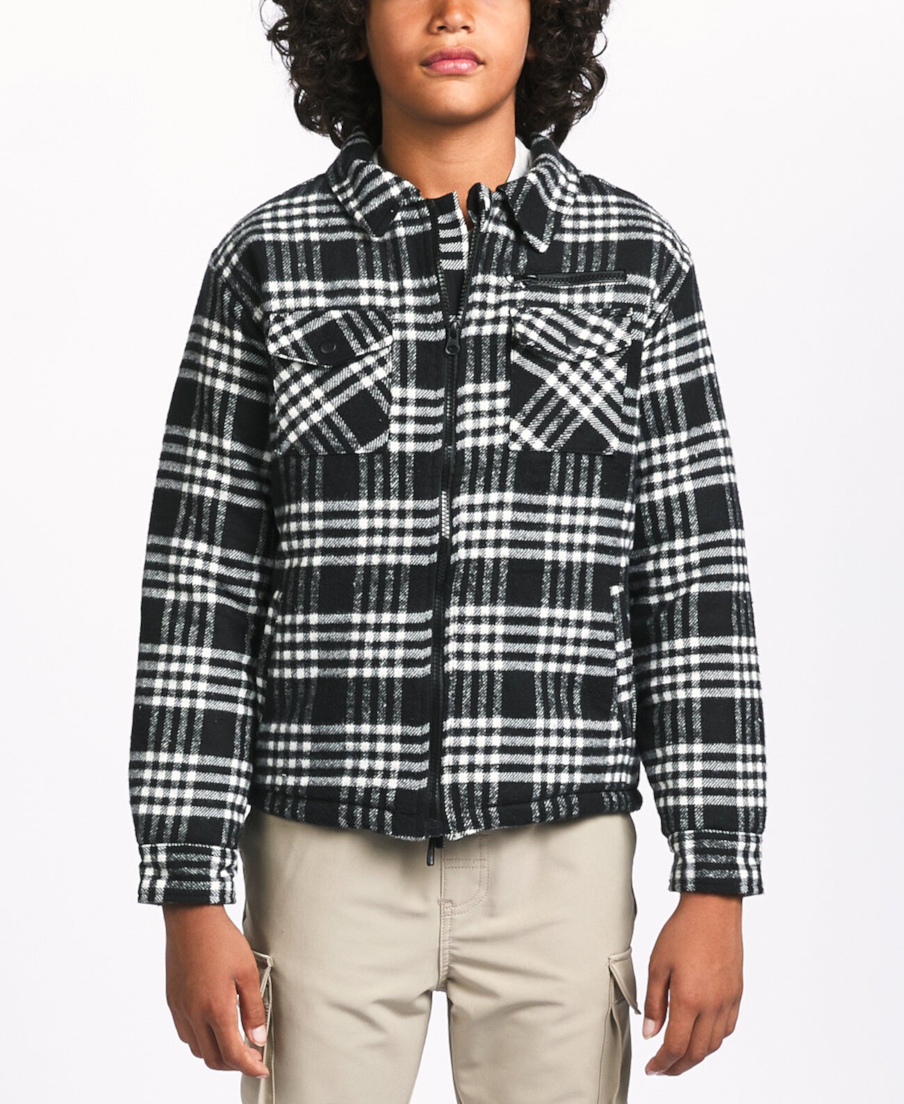 Детская Ветровка Sovereign Code Big Boys Plaid Coaches Jacket Sovereign Code