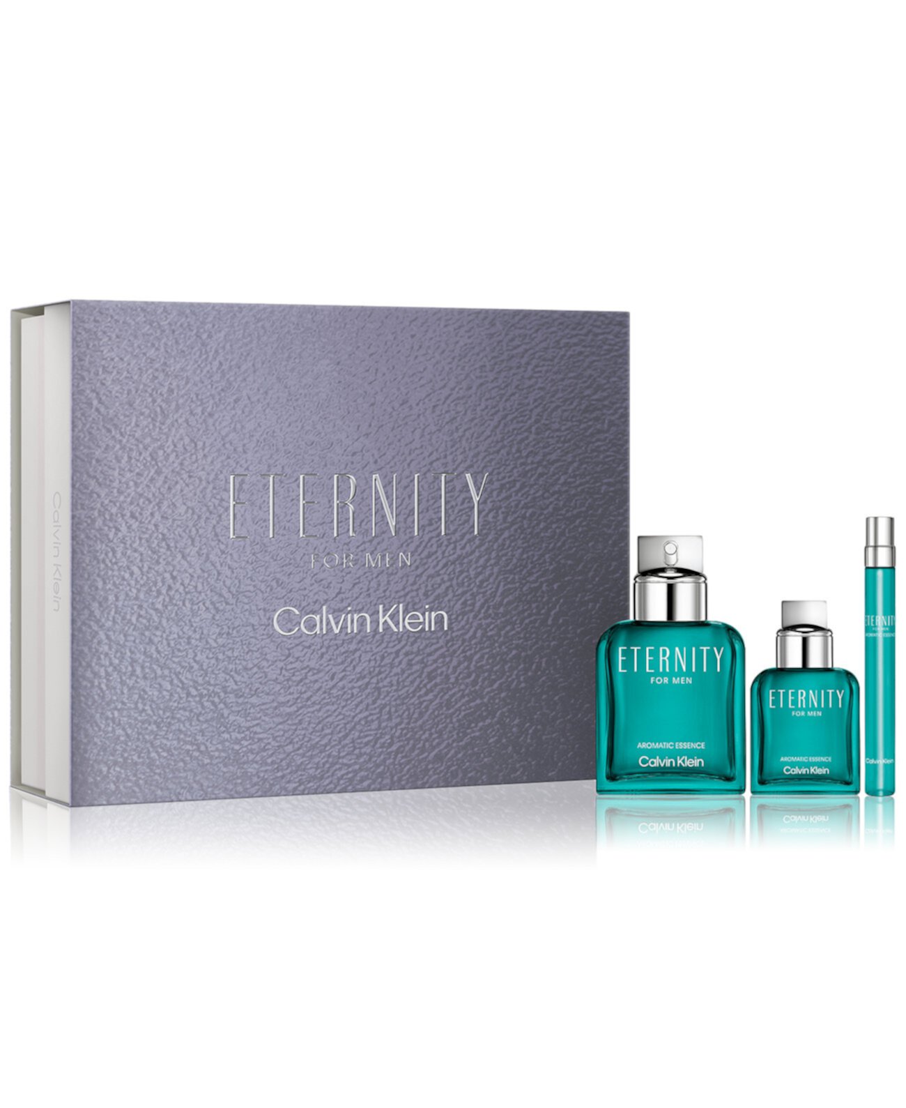 Набор парфюма для мужчин Eternity Aromatic Essence с 3 флаконами, 3,3 унции, 1 унция и 0,33 унции Calvin Klein