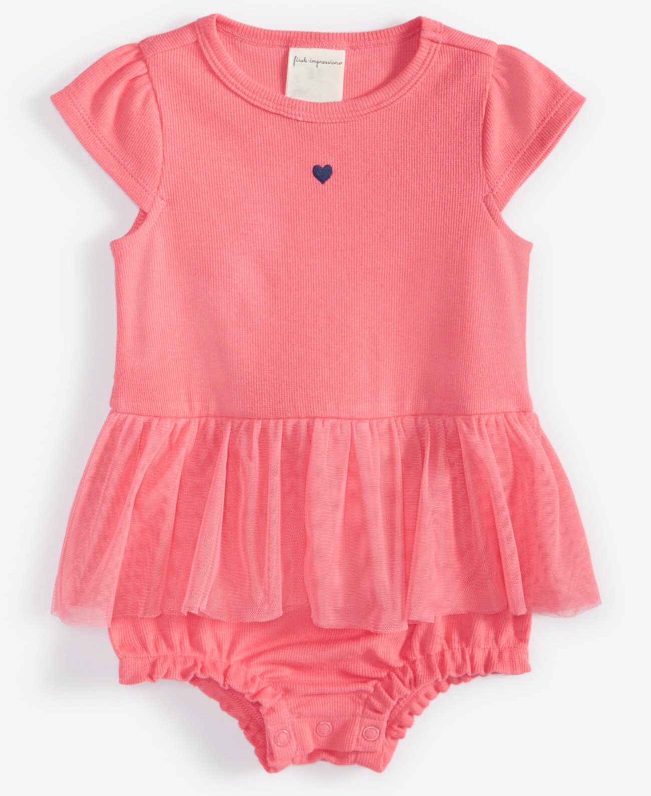 Детский Ромпер First Impressions Tiny Heart Skirted Sunsuit First Impressions