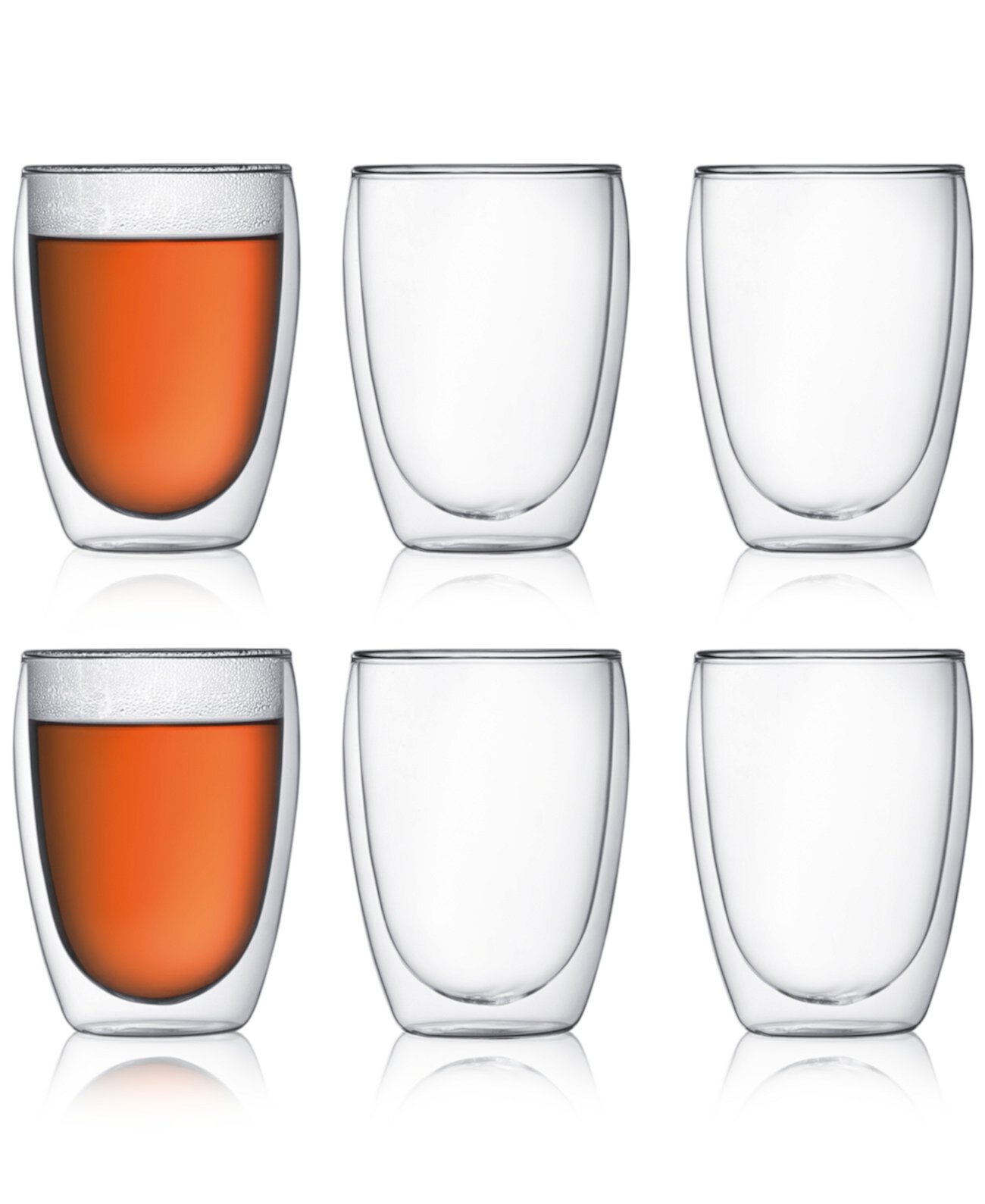 Pavina Double Wall Glasses, 12 Oz. 6 Piece Set BODUM