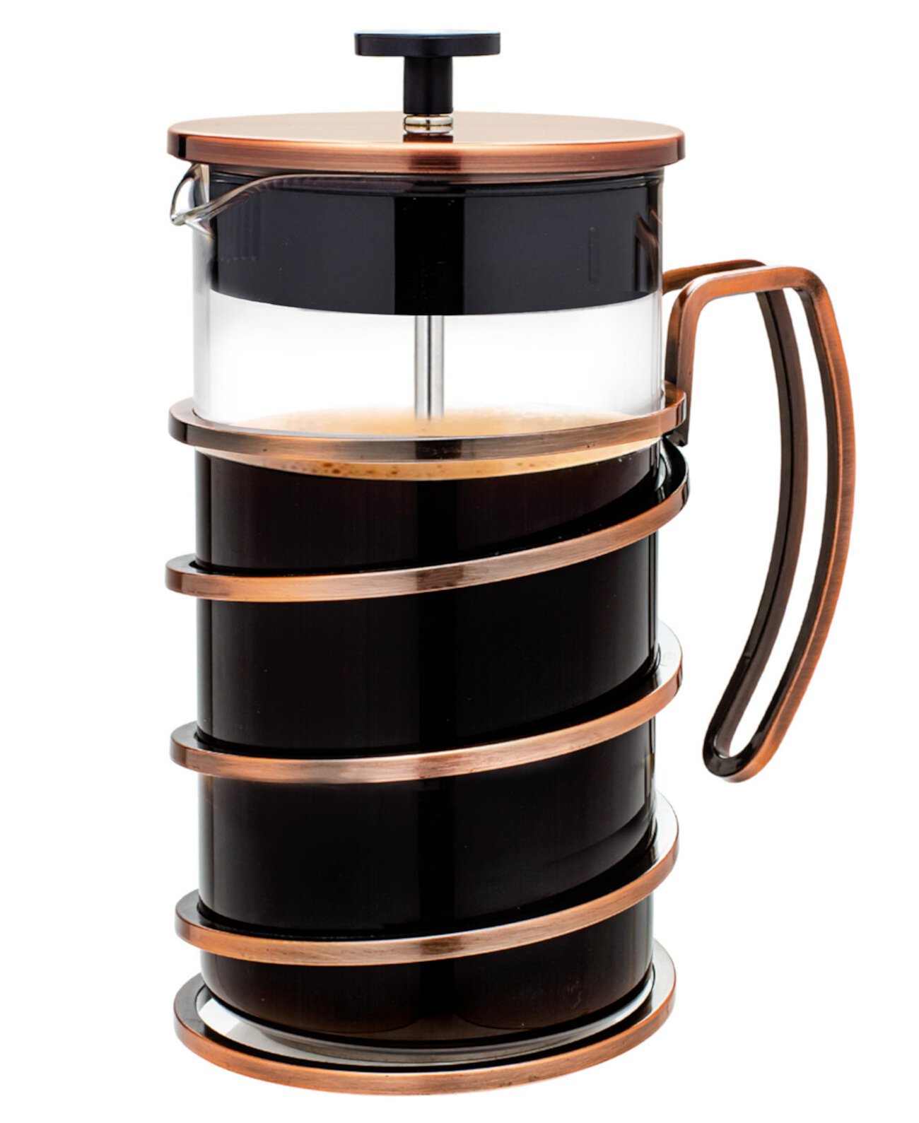 34 Ounce, French Press Coffee & Tea Maker, Heat Resistant Glass, Copper FSW34C OVENTE