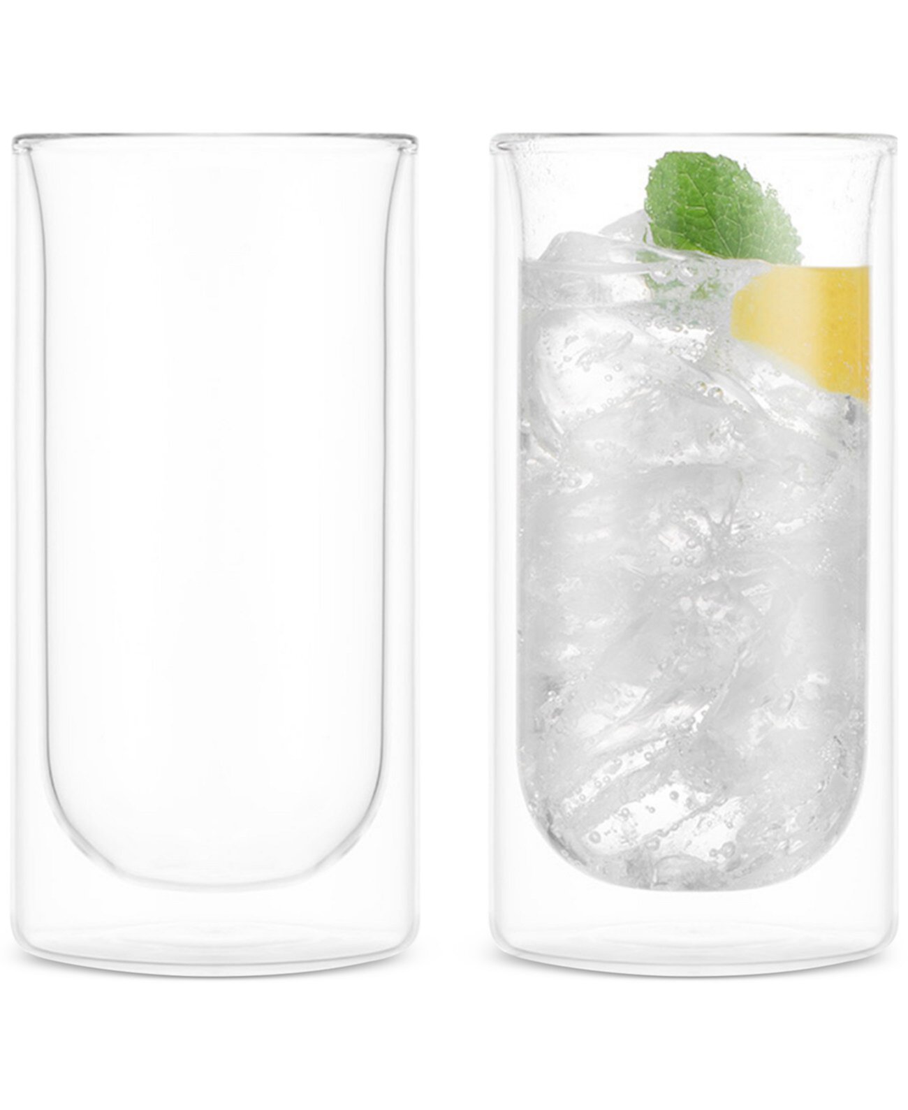 SKAL Double-Walled Gin Tonic/Highball Glasses, Set of 2 BODUM