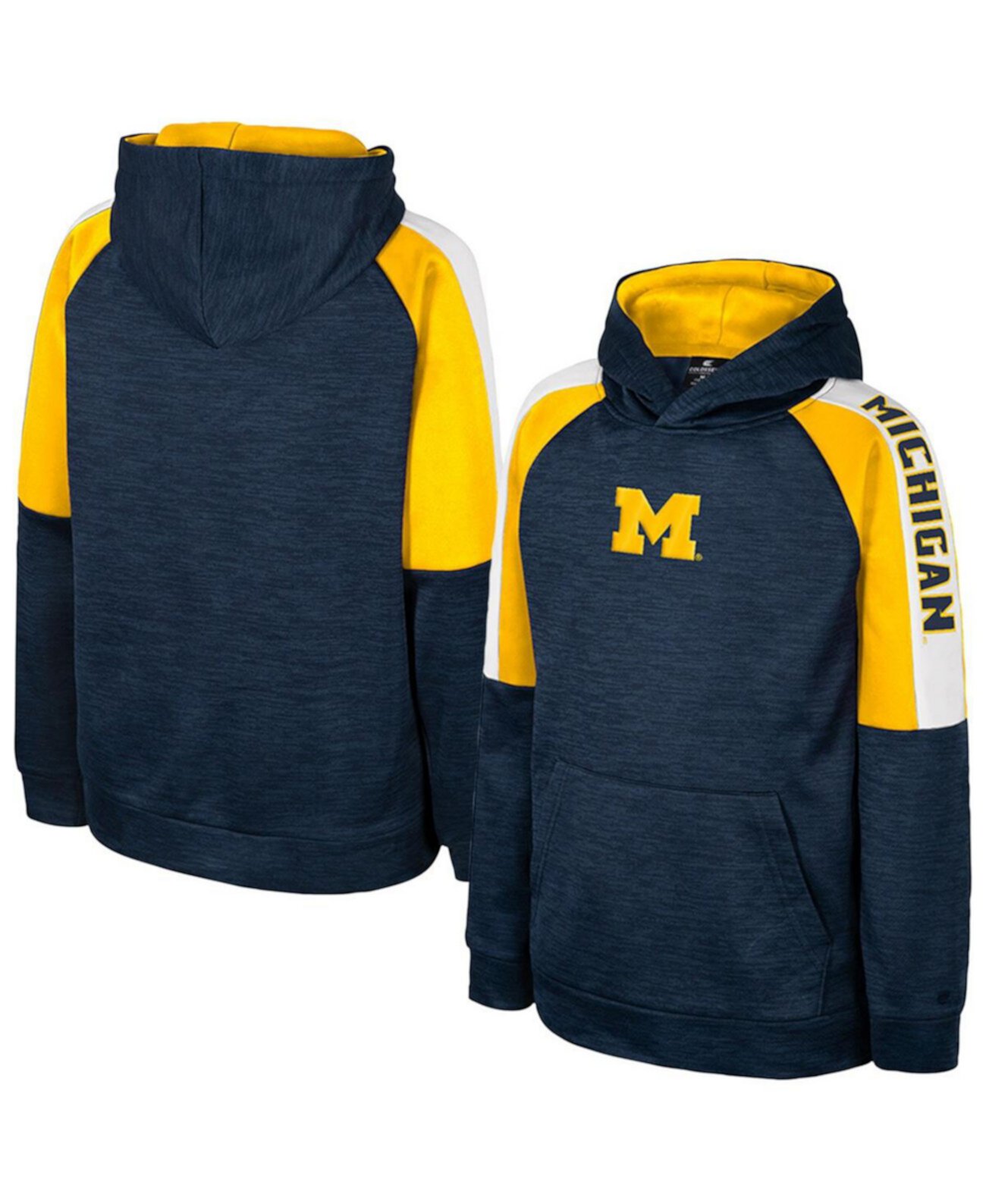 Детские худи Colosseum Толстовка для мальчиков и девочек Navy Michigan Wolverines Colosseum