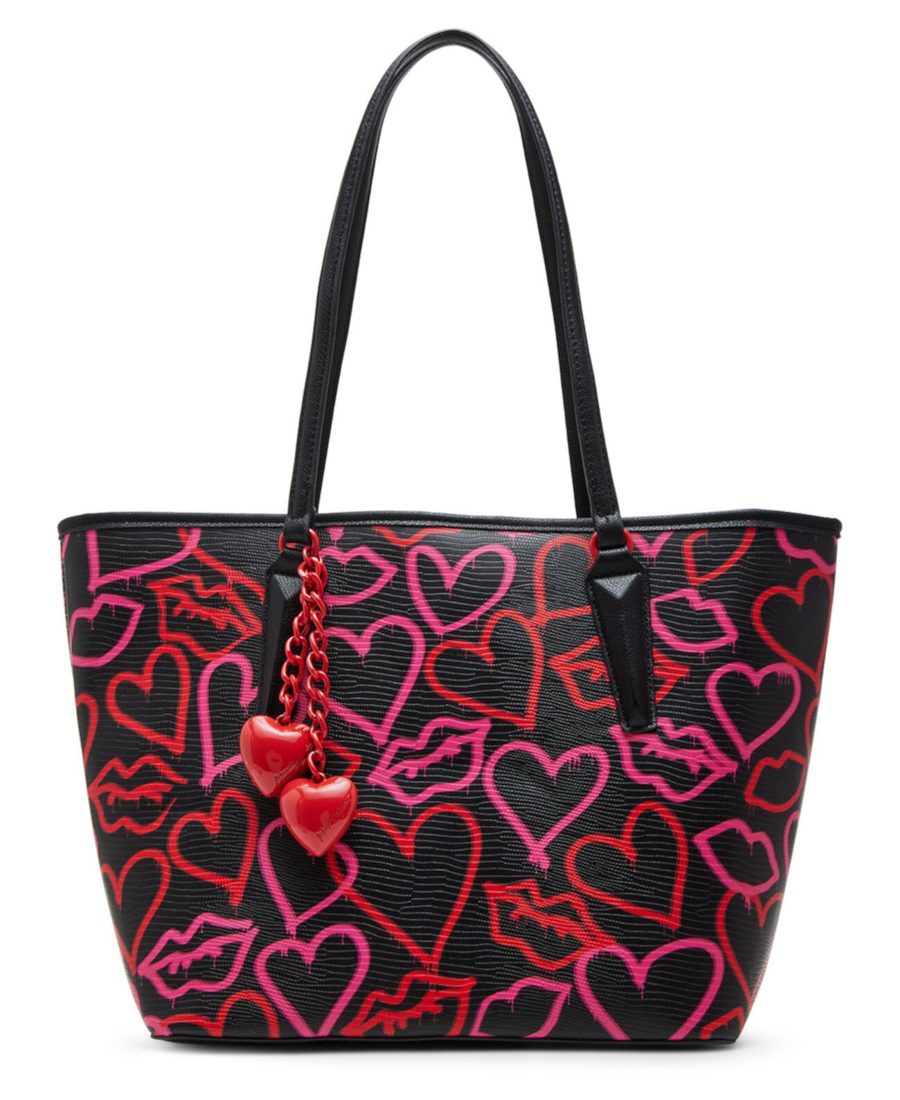 Graffiti Heart Medium Tote Bag Betsey Johnson