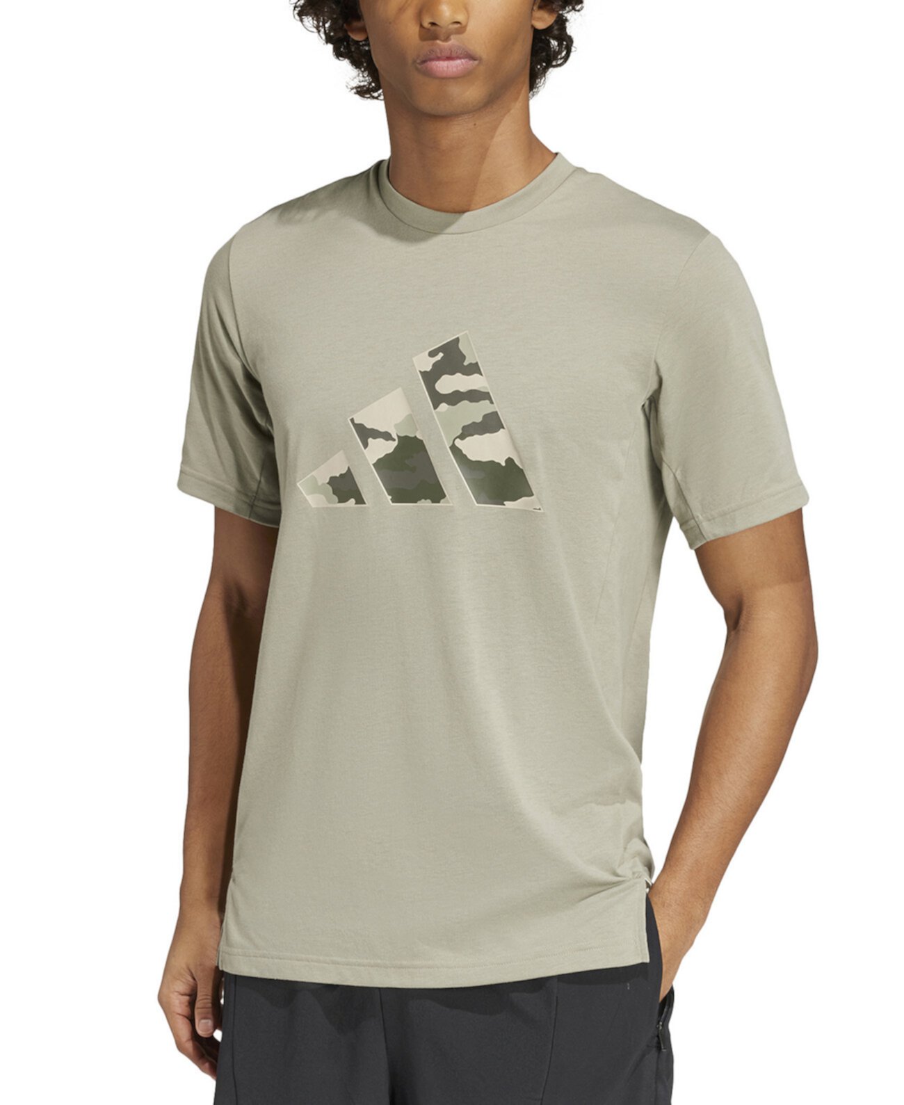 Men's Train Essentials Camo Logo Graphic T-Shirt Adidas