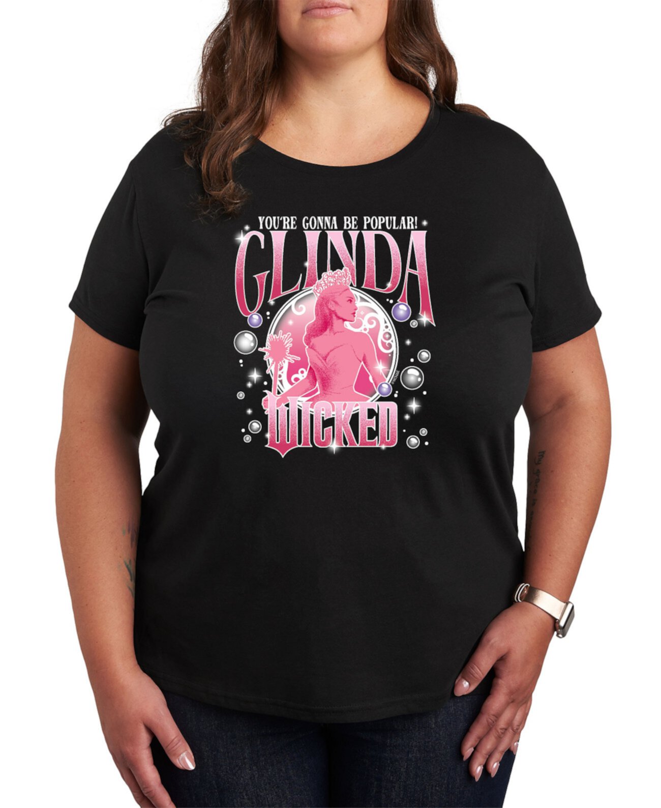 Женская Футболка Hybrid Apparel Plus Size Wicked Glinda Hybrid Apparel