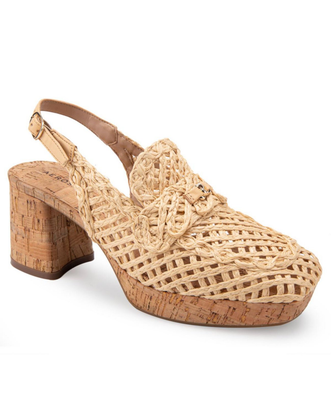 Women's Santiago Raffia Platform Pumps Aerosoles