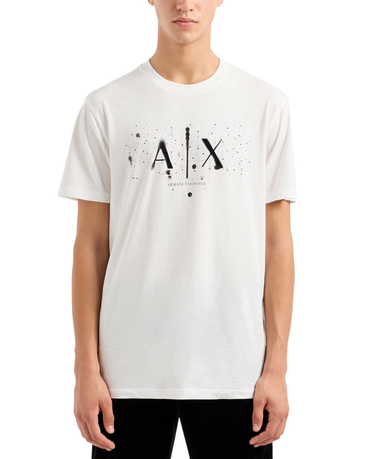 Мужская Футболка Armani Splatter Graphic Logo Armani