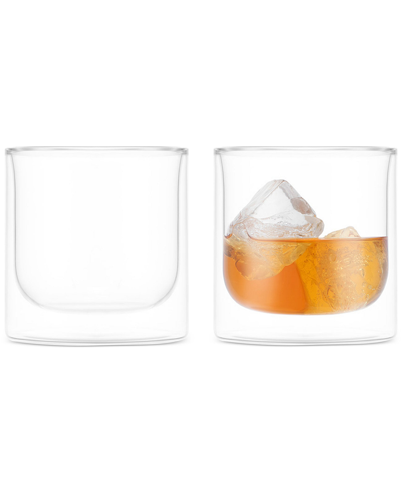 SKAL Double-Walled Whiskey Glasses, Set of 2 BODUM