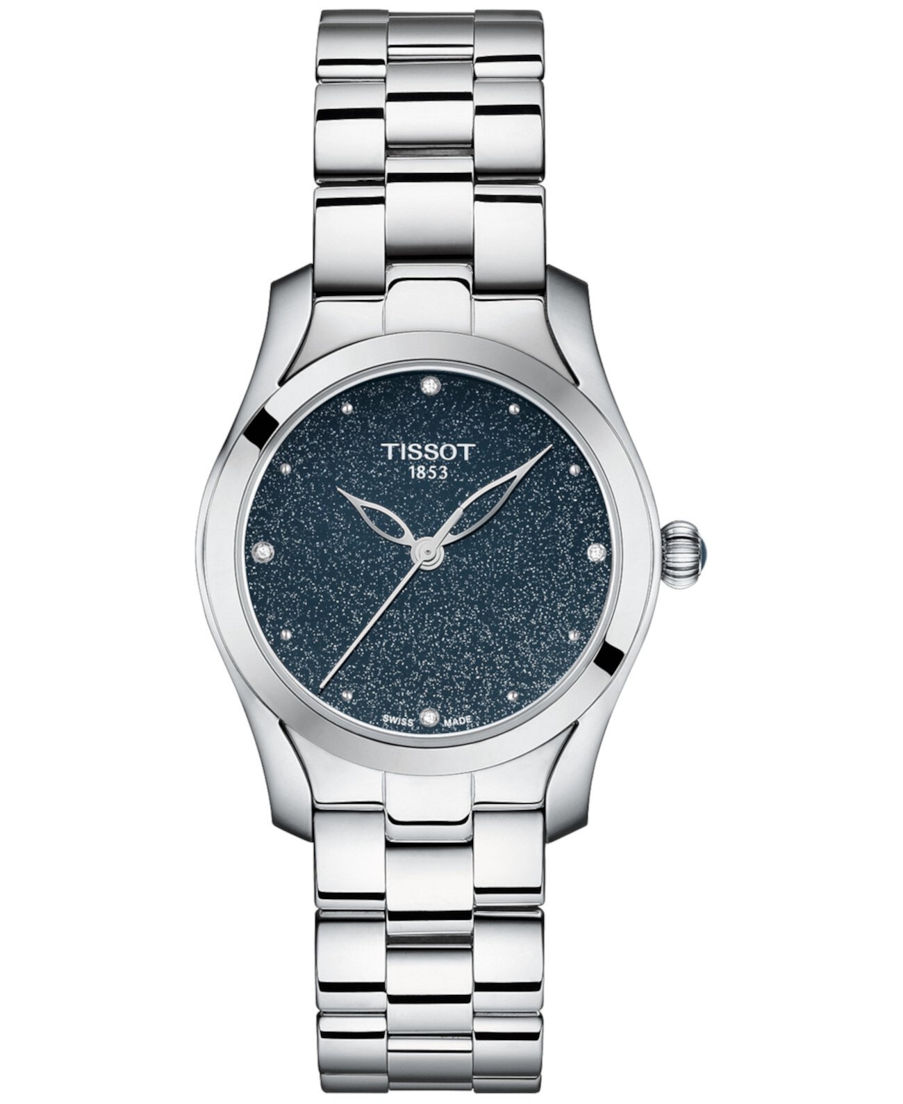 Механические часы Tissot T-Wave с бриллиантами, 30мм Tissot