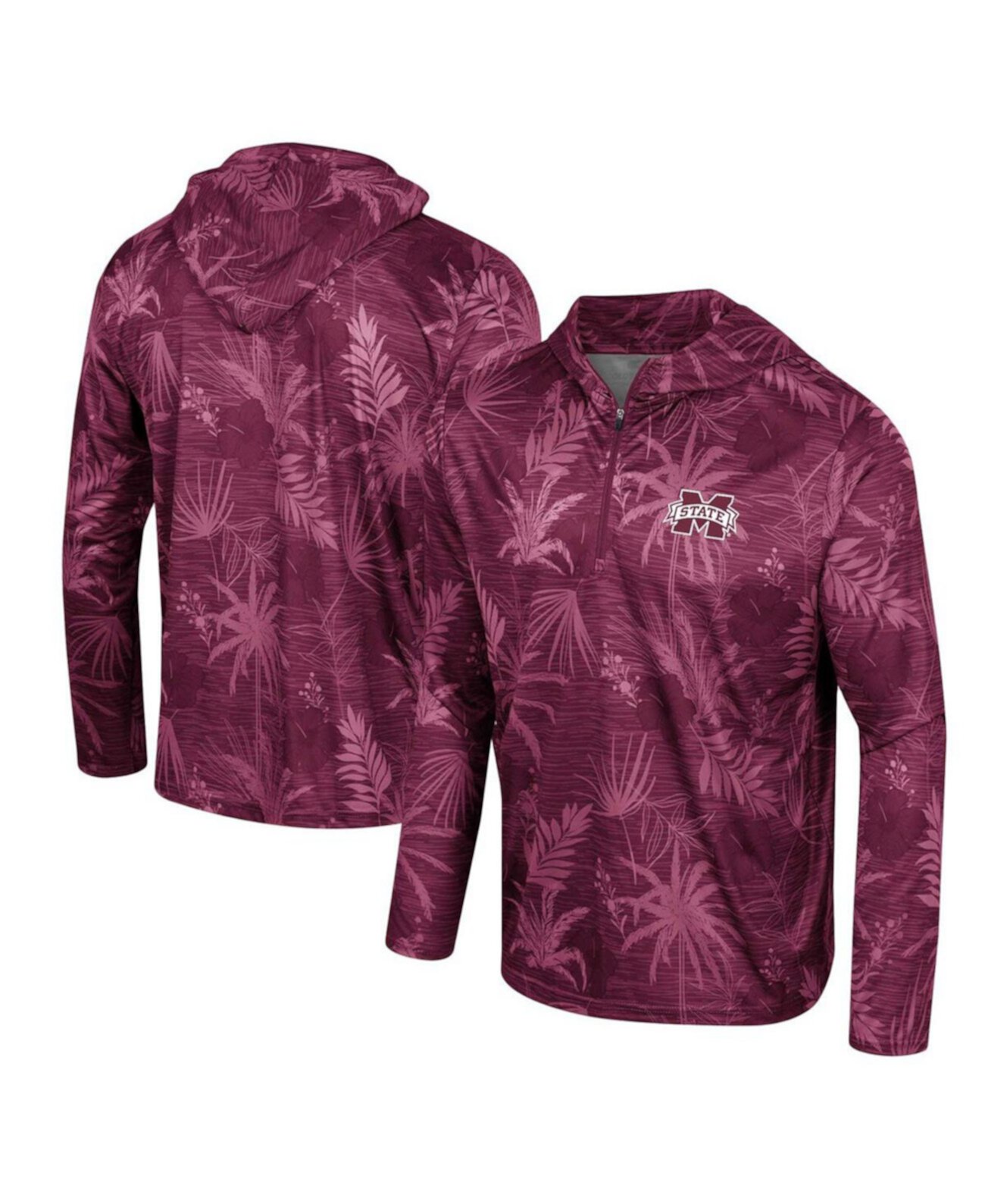 Мужское Худи Colosseum Palms Printed Lightweight Quarter-Zip Colosseum