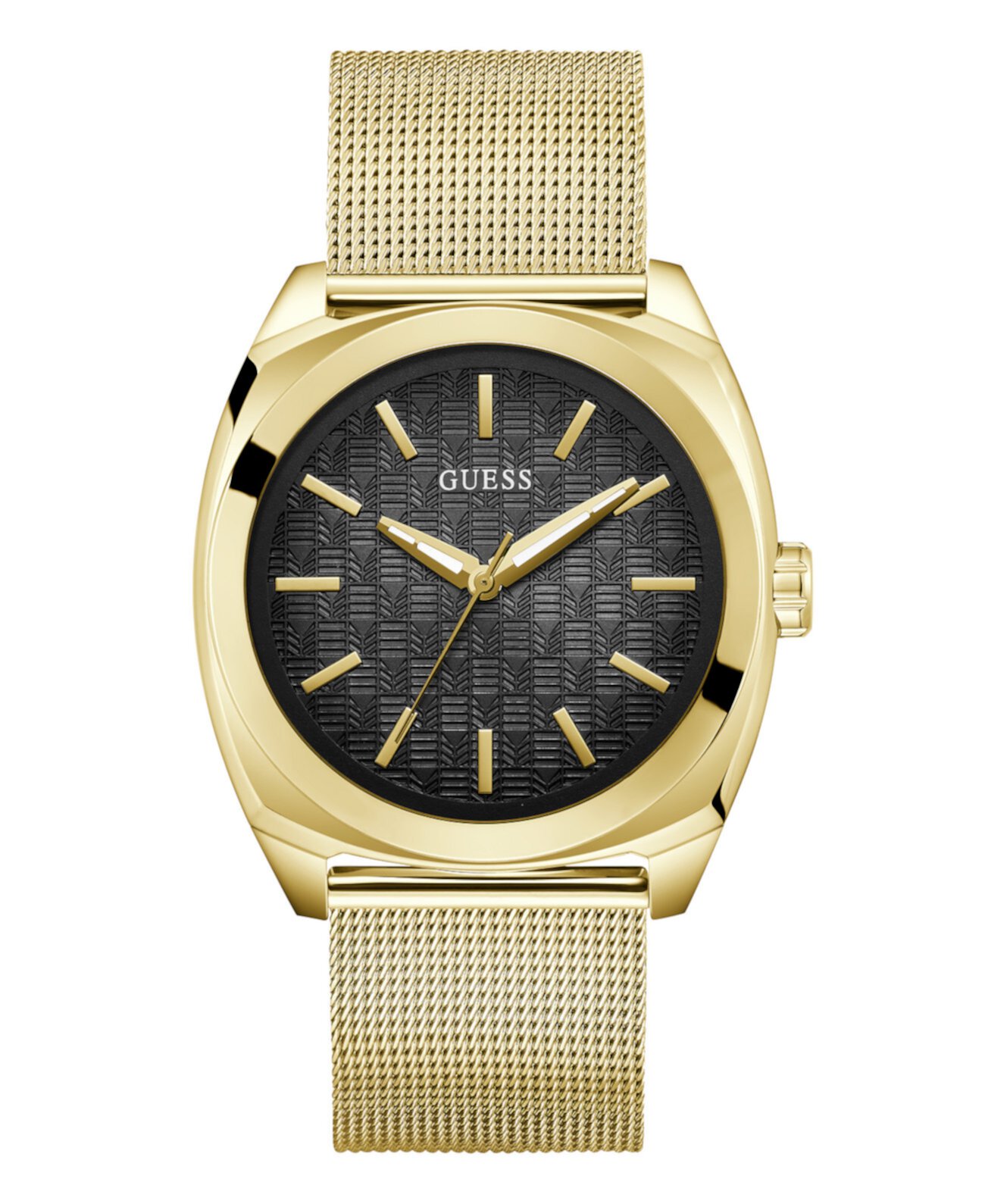 Механические часы GUESS Men's Analog Gold Tone Mesh 43mm GUESS