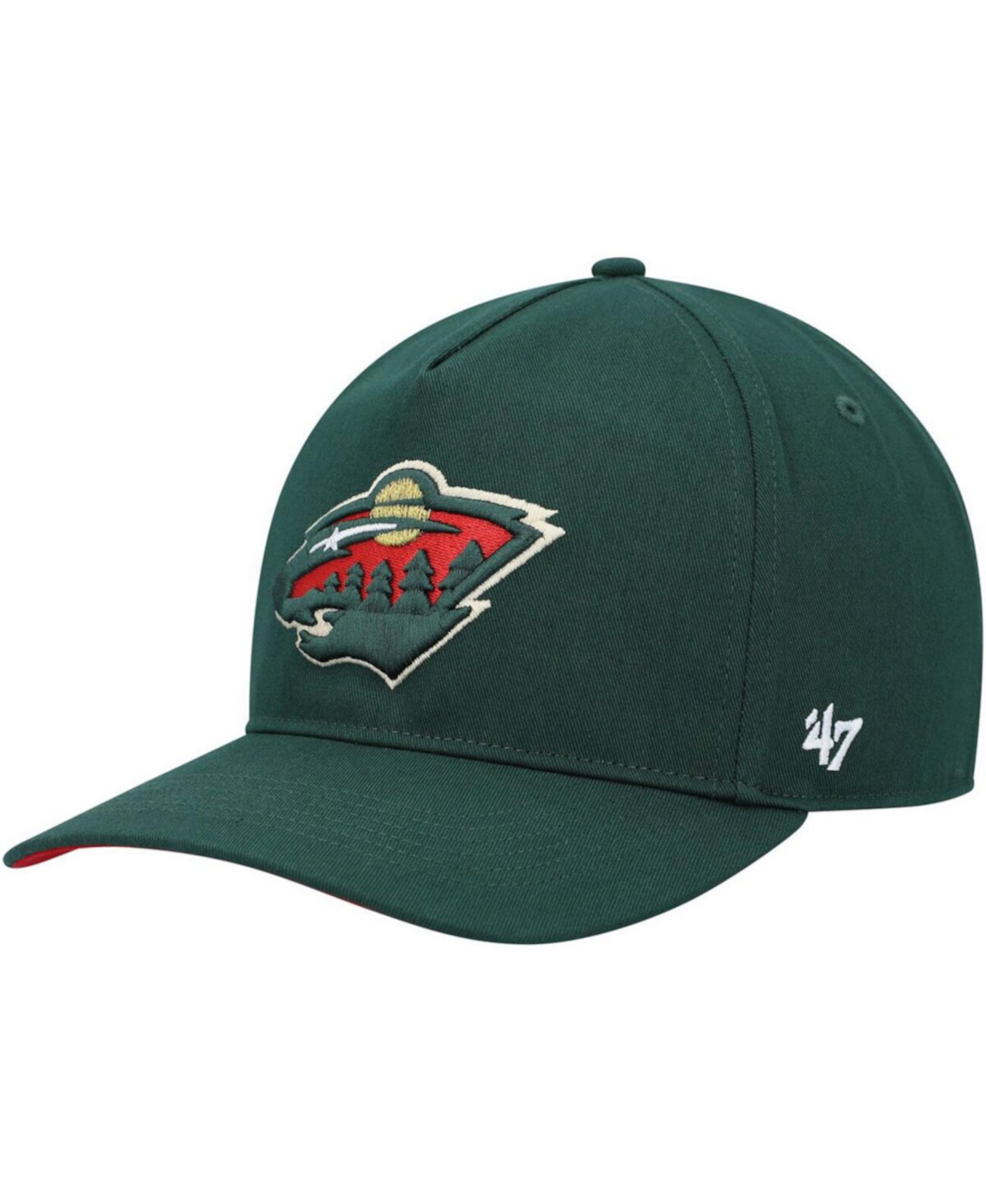 Бейсболка '47 Brand Мужская зеленая Minnesota Wild Primary Hitch Snapback '47 Brand