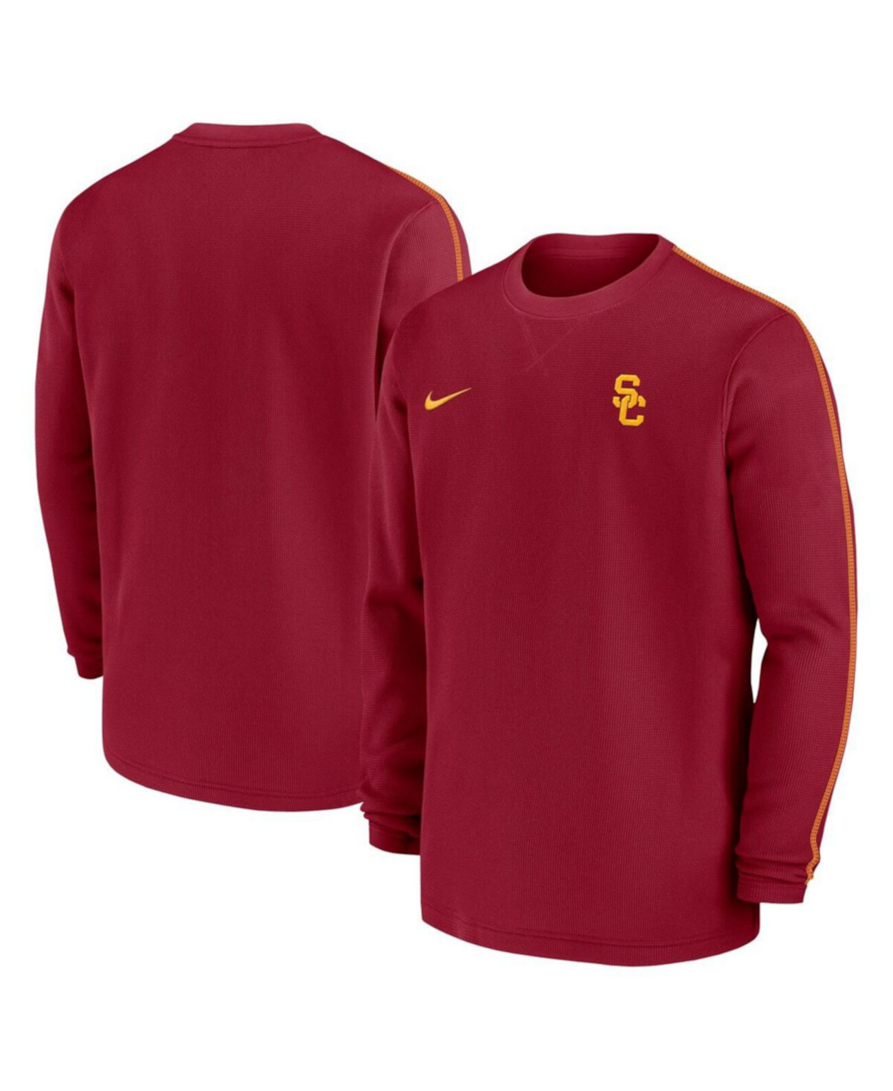 Мужское Джерси Nike 2024 USC Trojans Sideline Coaches с Длинным Рукавом Nike