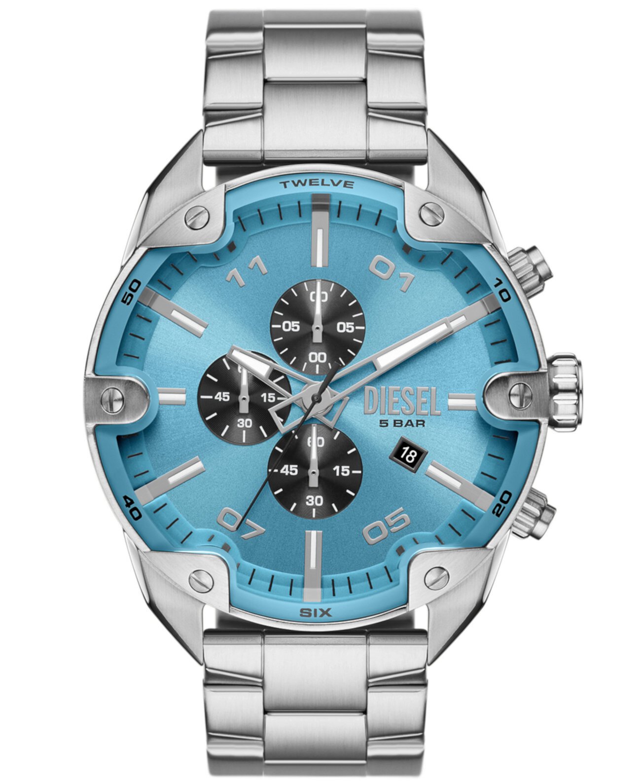 Механические часы Diesel Спiked Chronograph 49mm Diesel