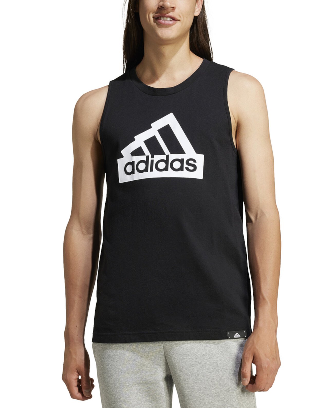 Men's Modern Essentials Regular-Fit Logo Graphic Tank Adidas