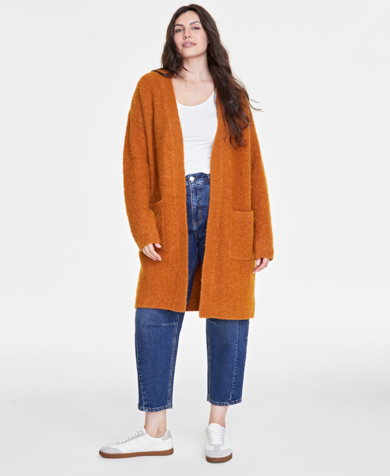 Women's Boucle Duster Cardigan, Exclusively at Macy's On 34th