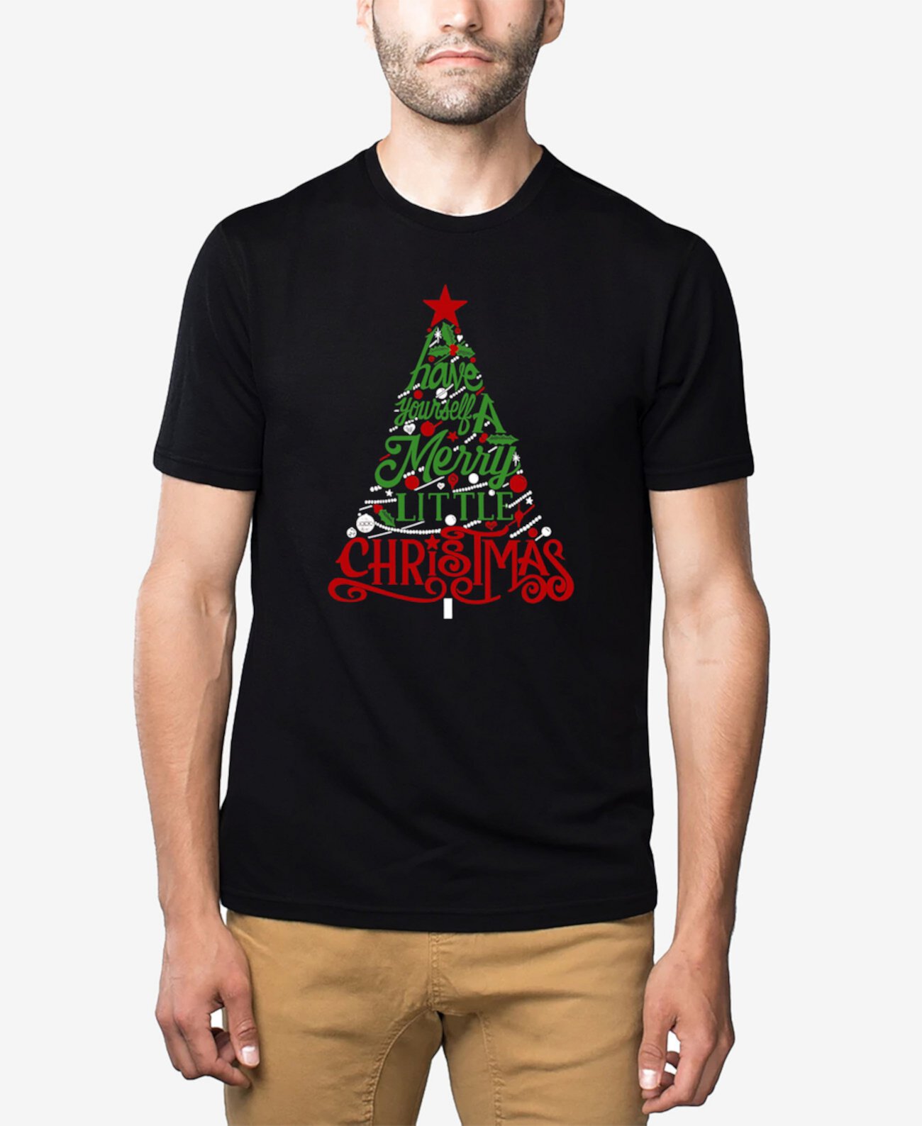 Мужская Футболка LA Pop Art Have Yourself a Merry Little Christmas Premium Blend Word Art LA Pop Art