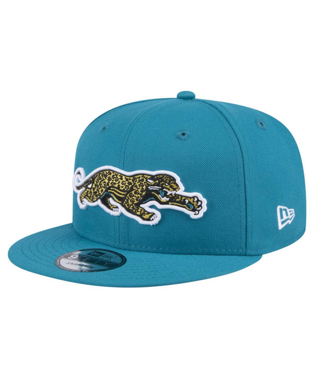 Men's Teal Jacksonville Jaguars Throwback Crawl Standard 9FIFTY Snapback Hat New Era