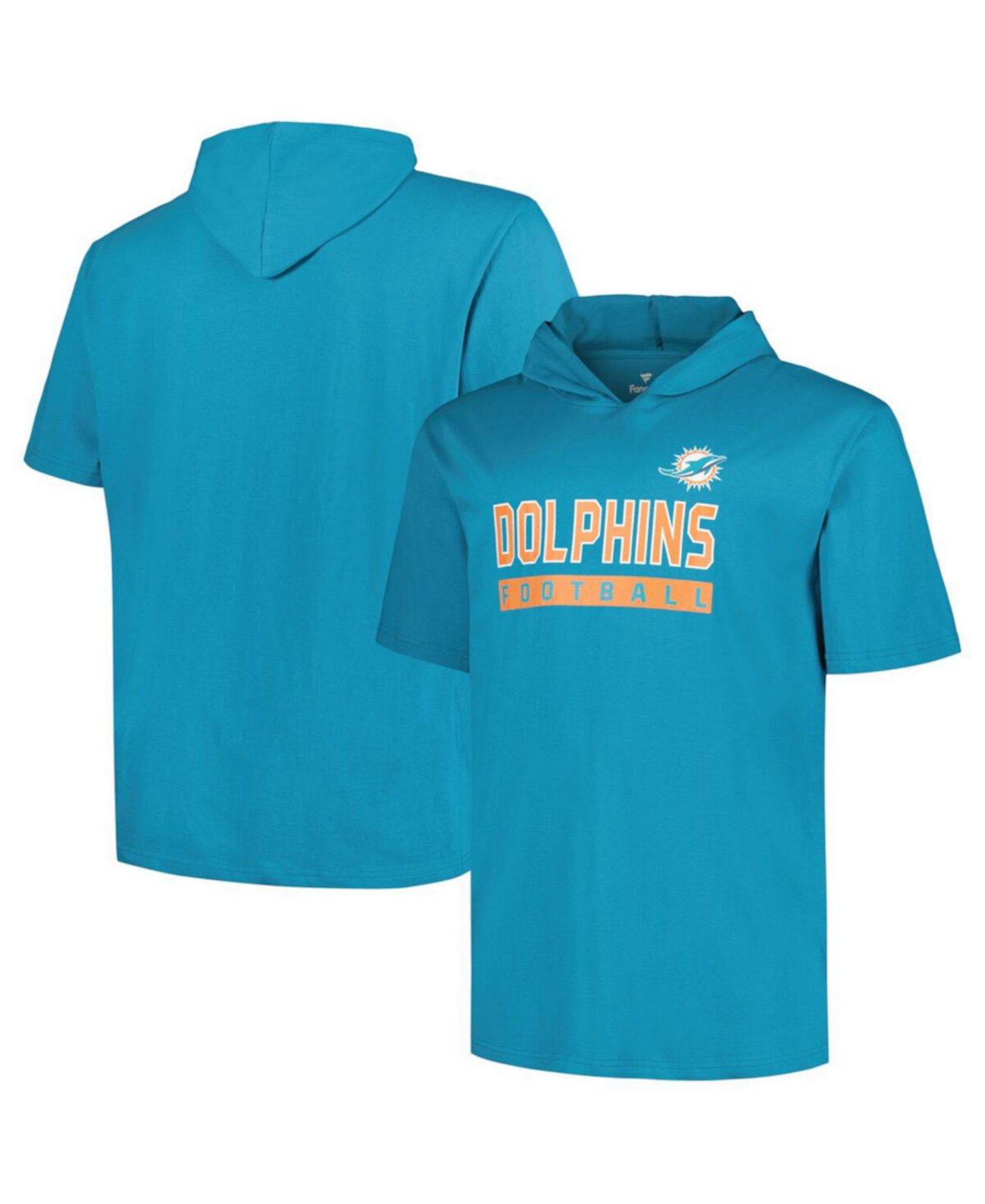 Мужская Джерси Fanatics Big Tall Hoodie T-Shirt Miami Dolphins Fanatics