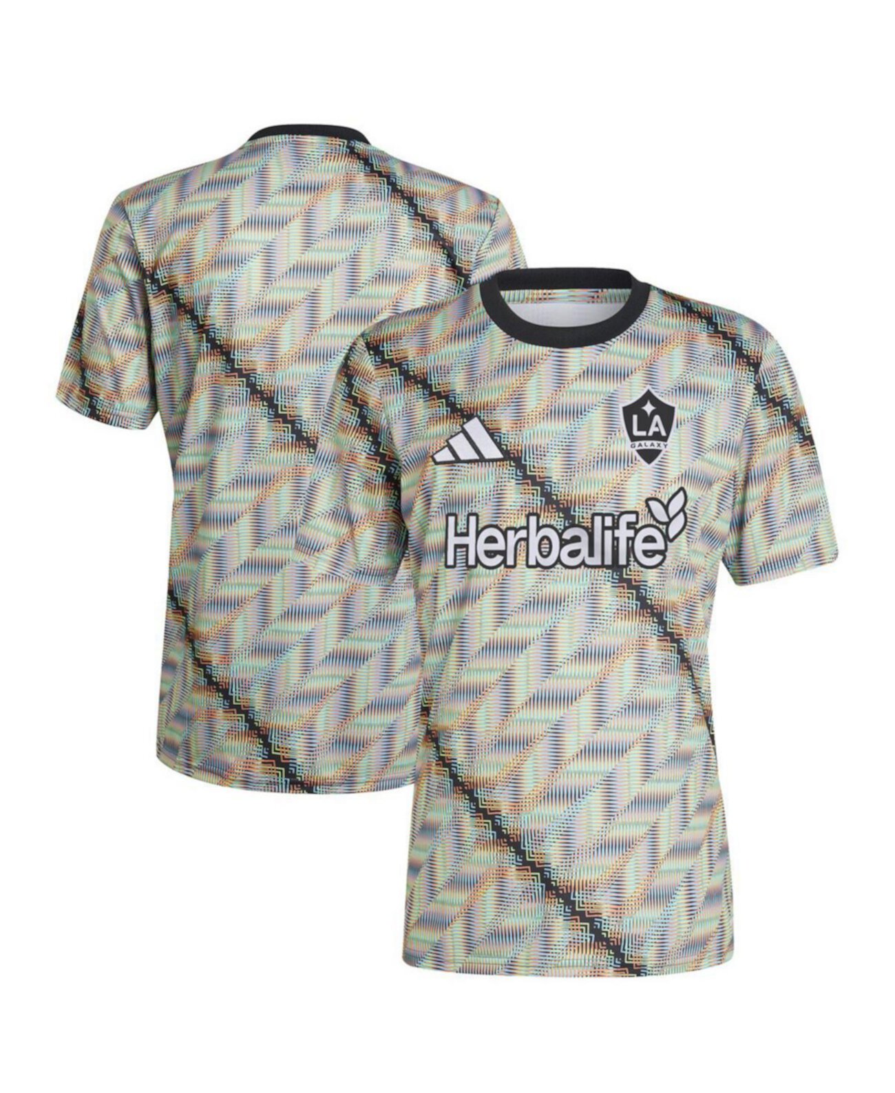 Мужское Джерси Adidas LA Galaxy 2024 Hispanic Heritage Pre-Match Adidas