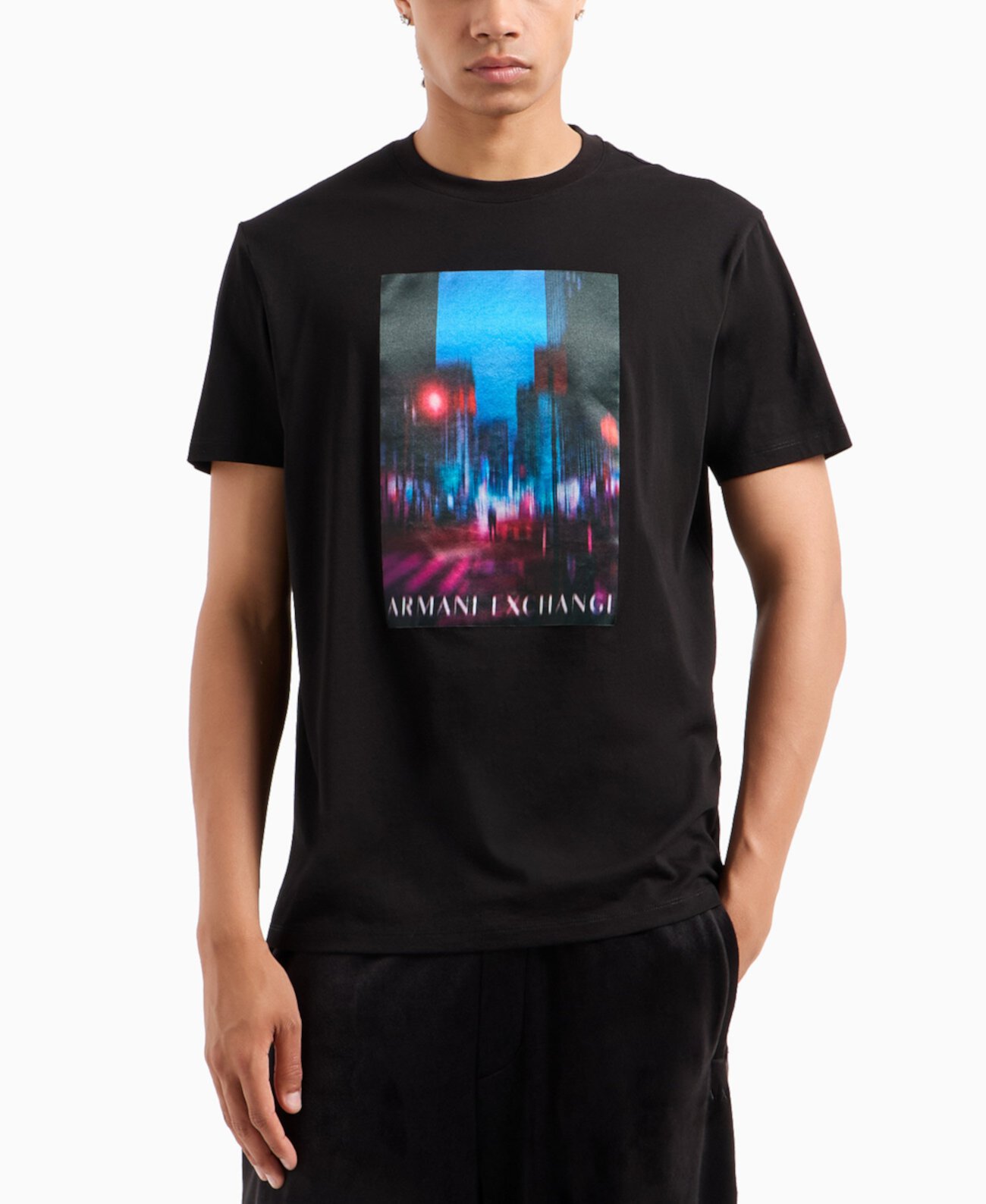 Мужская Футболка Armani City Nights Logo Graphic Armani