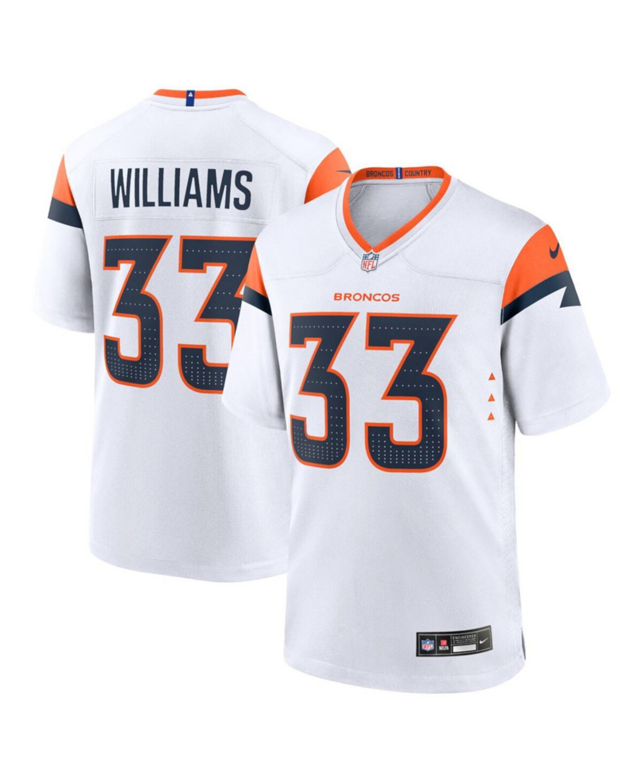 Мужское Джерси Nike Javonte Williams Denver Broncos Альтернативное Игровое Nike