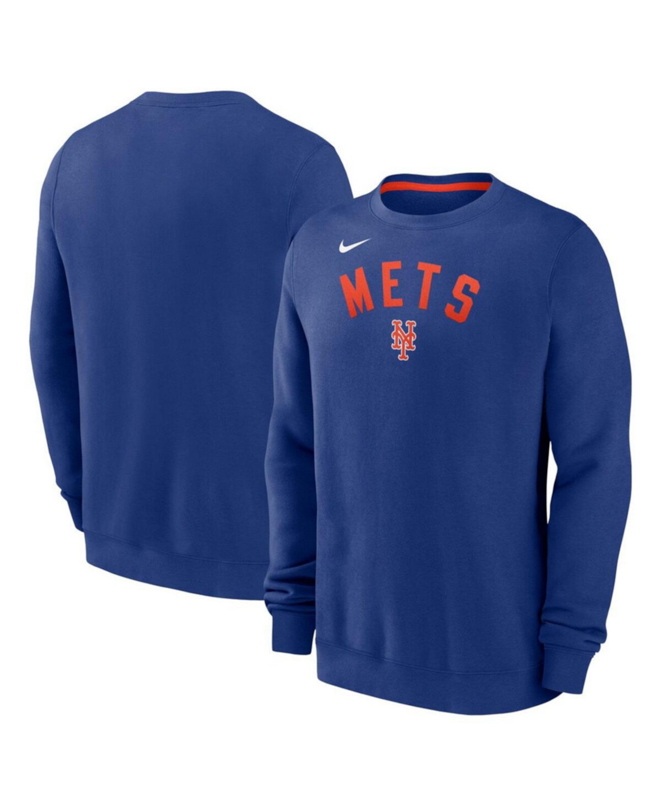 Men's Royal New York Mets Classic Fleece Performance Pullover Sweatshirt Nike