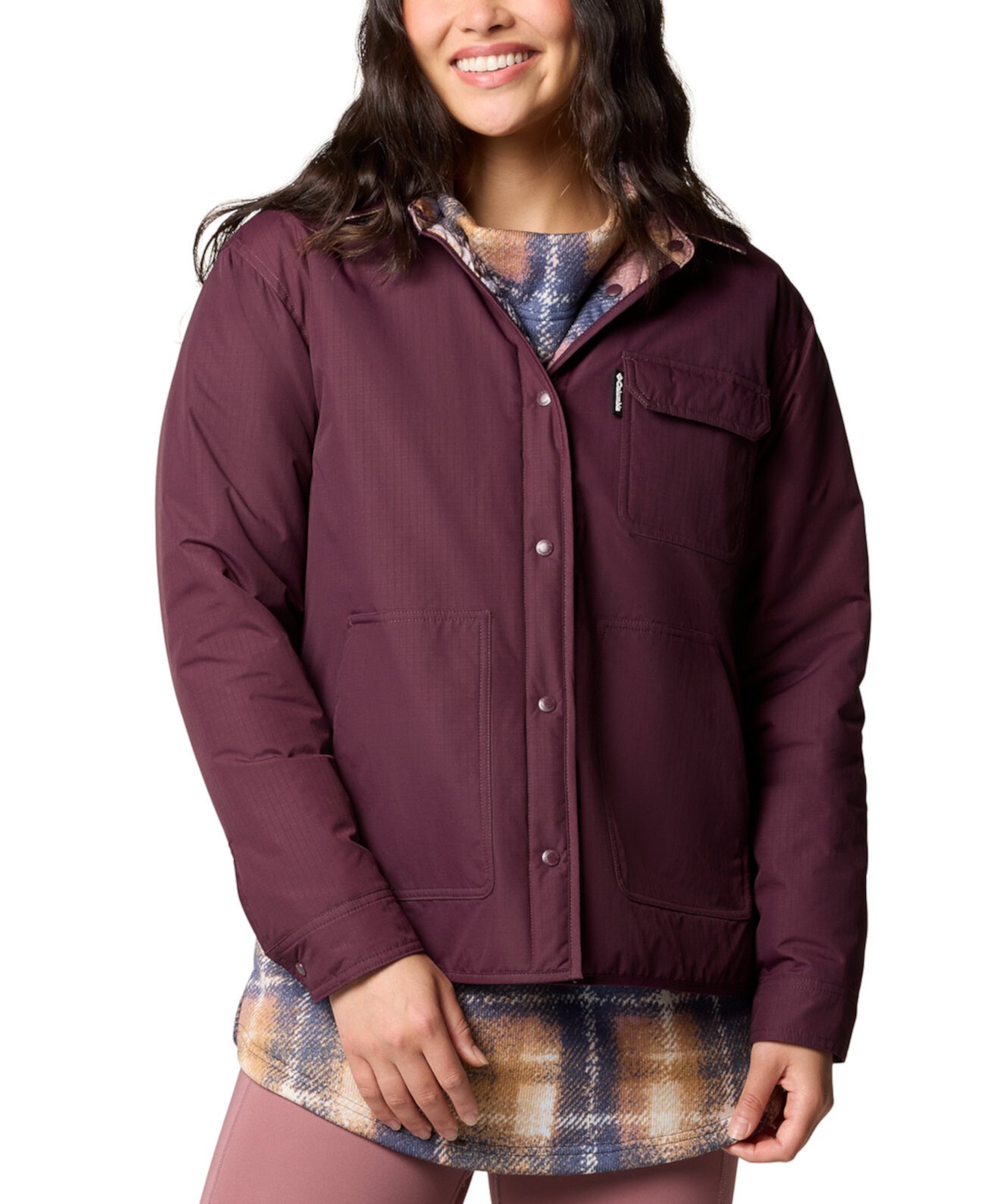 Women's Longhorn Ridge Reversible Shirt Jacket Columbia