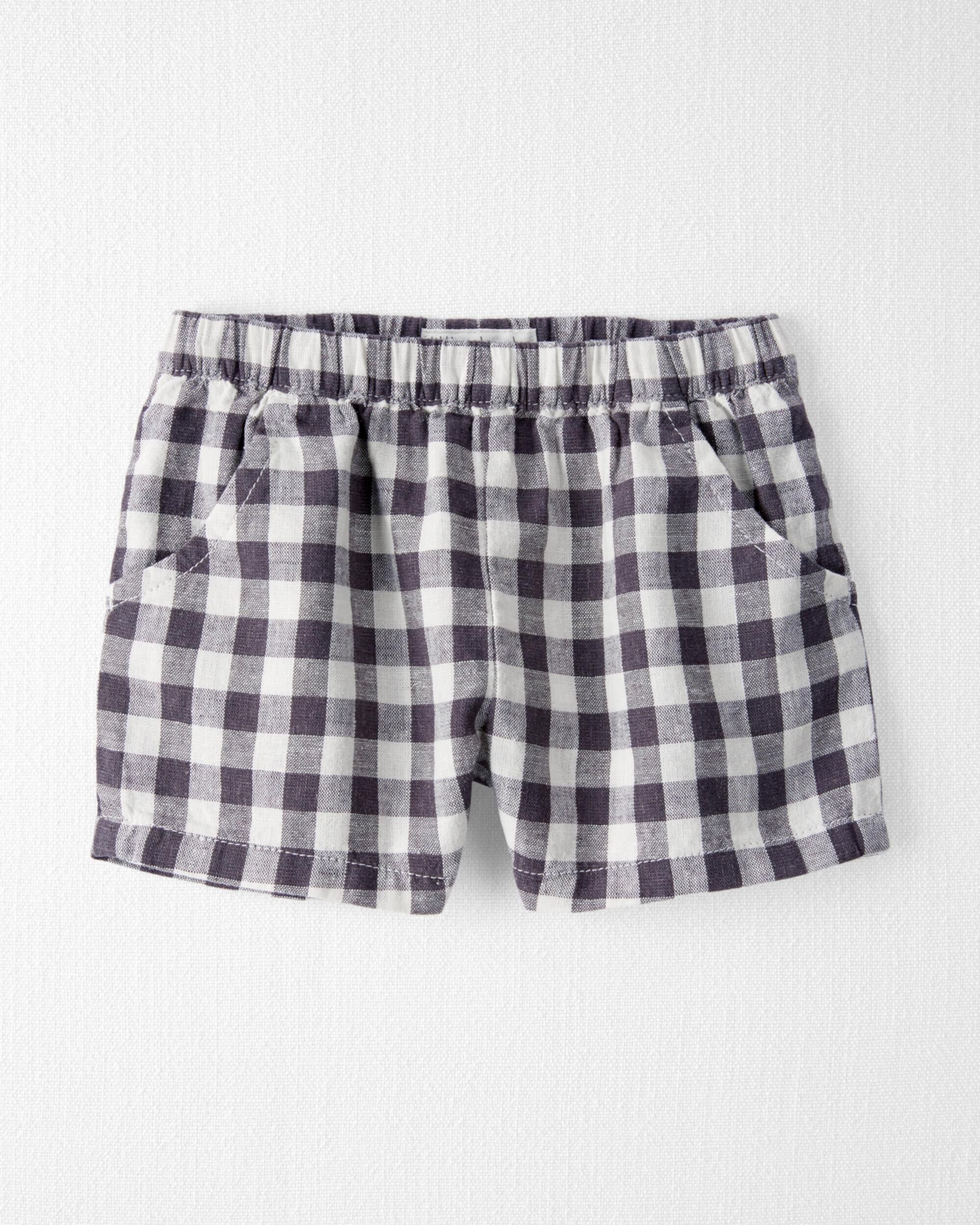 Детские шорты Carter's Gingham из льна Carter's